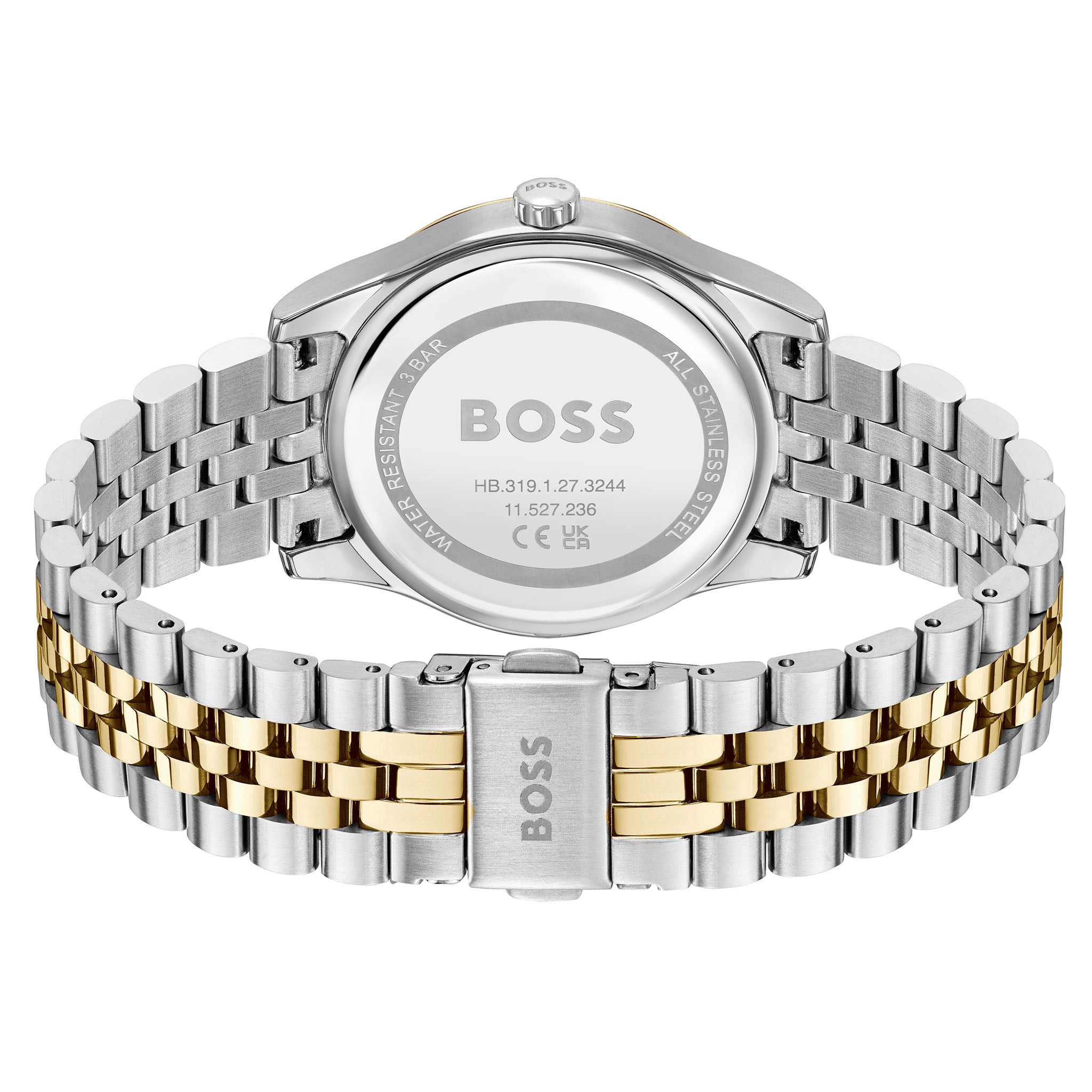 BOSS by Hugo Boss Two-Tone Steel Silver MOP Dial Women's Watch - 1502779
