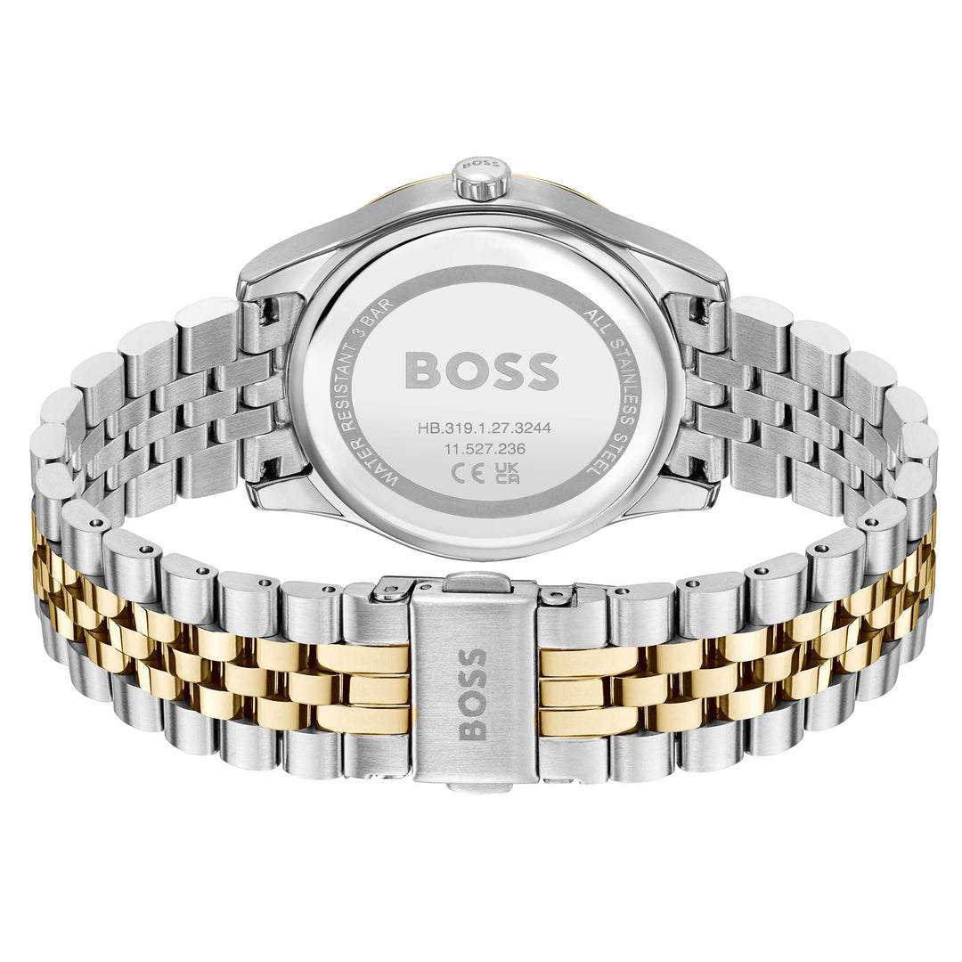 Hugo Boss Two-Tone Steel Silver MOP Dial Women's Watch - 1502779