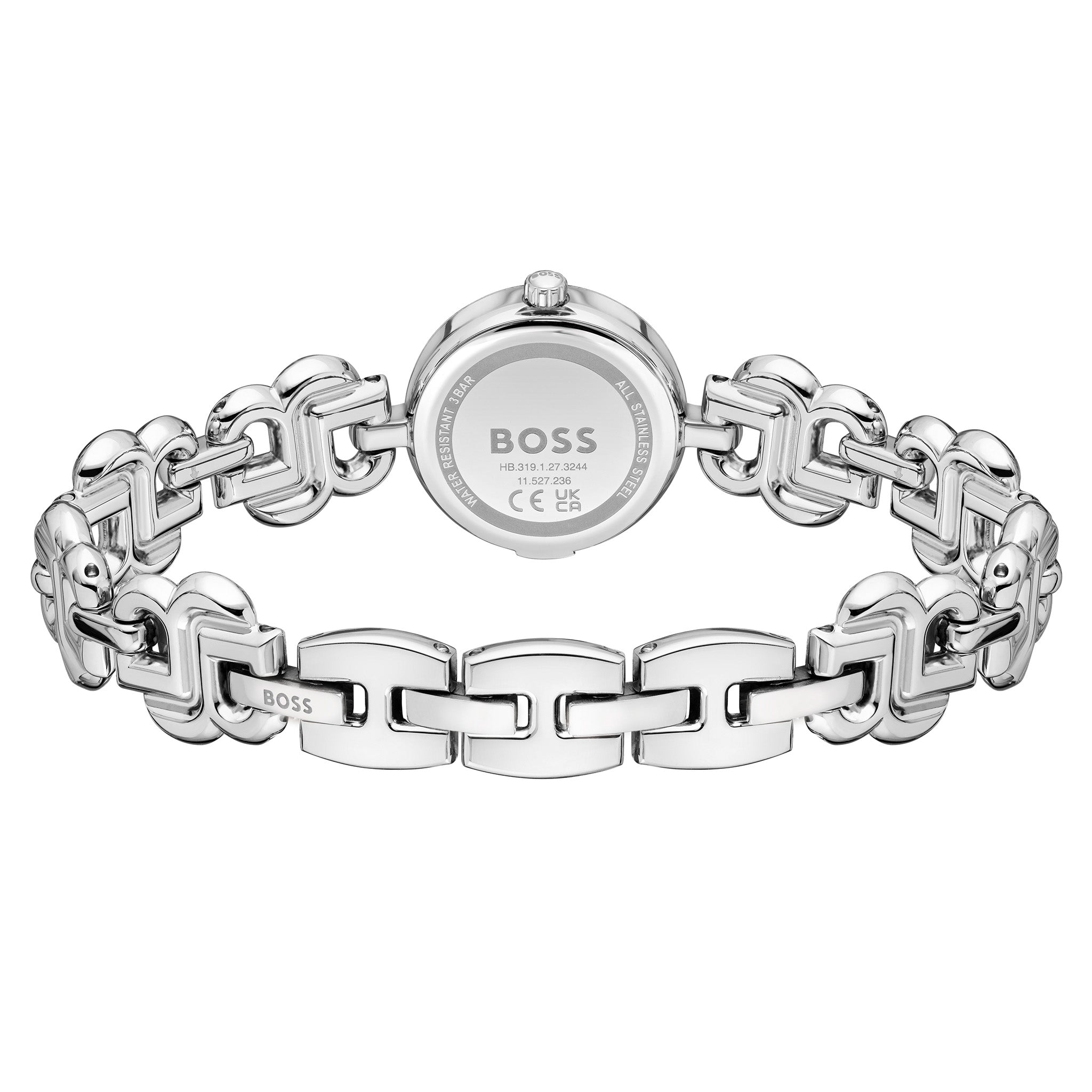 BOSS by Hugo Boss Stainless Steel Silver White Dial Women's Watch - 1502793
