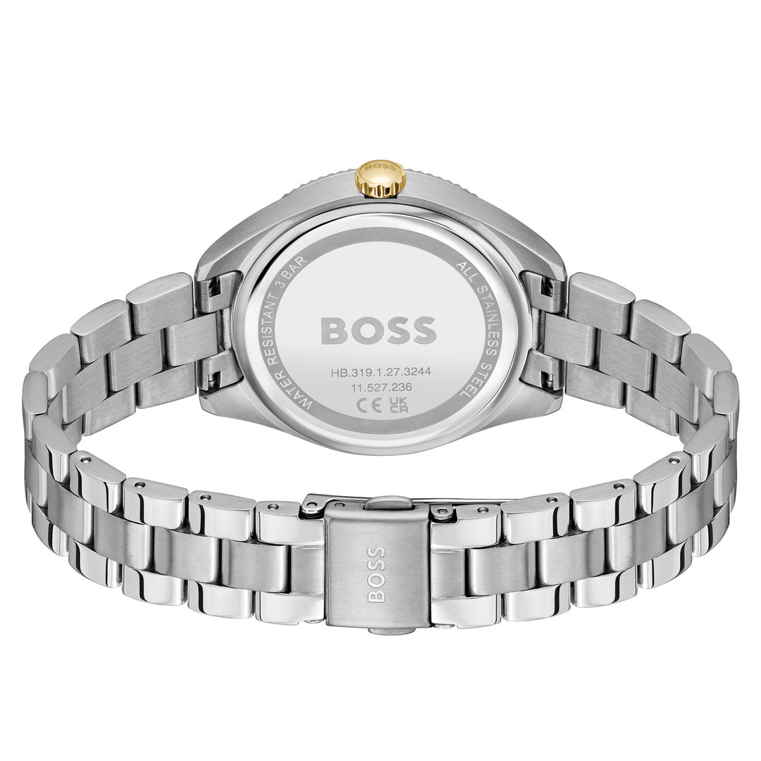 Hugo Boss Stainless Steel Silver White Dial Multi-function Women's Watch - 1502800