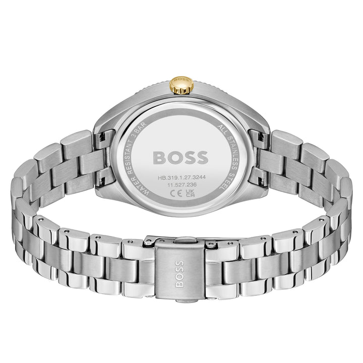 Hugo Boss Stainless Steel Silver White Dial Multi-function Women's Watch - 1502800