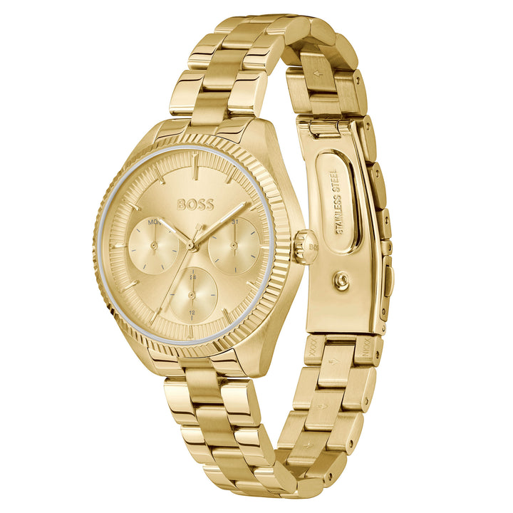 Hugo Boss Gold Steel Multi-function Women's Watch - 1502803