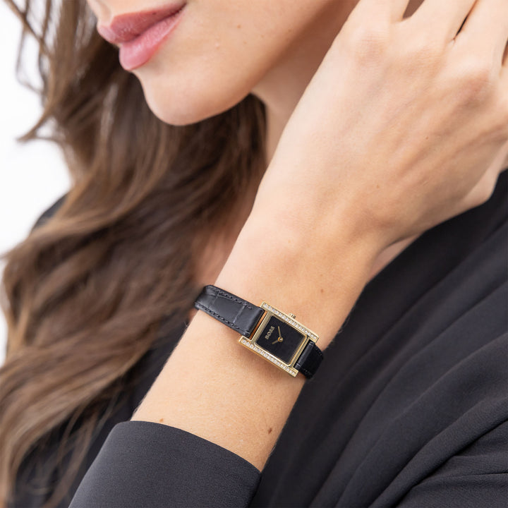 Hugo Boss Leather Black Dial Women's Watch - 1502813