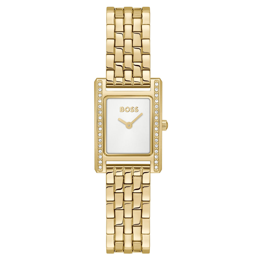 Hugo Boss Gold Steel White Dial Women's Watch - 1502815