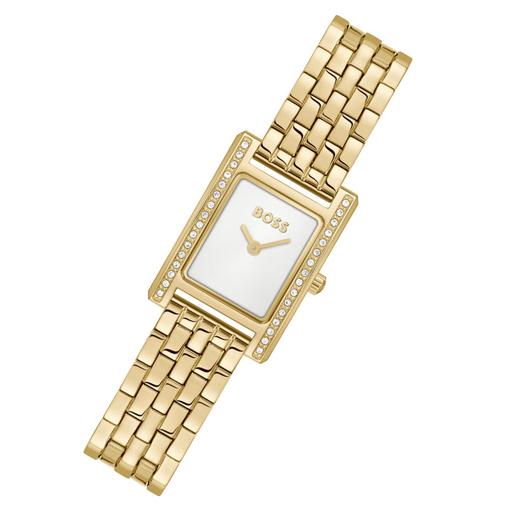 Hugo Boss Gold Steel White Dial Women's Watch - 1502815