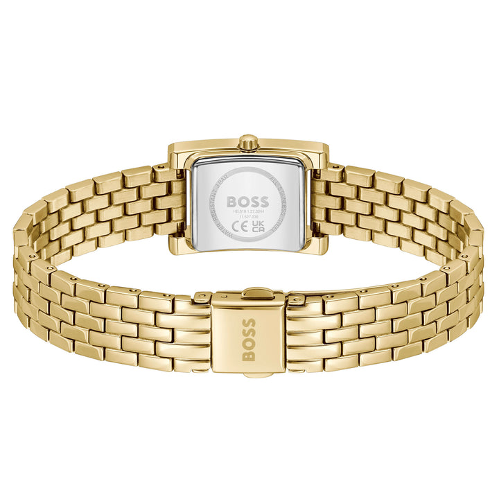 Hugo Boss Gold Steel White Dial Women's Watch - 1502815