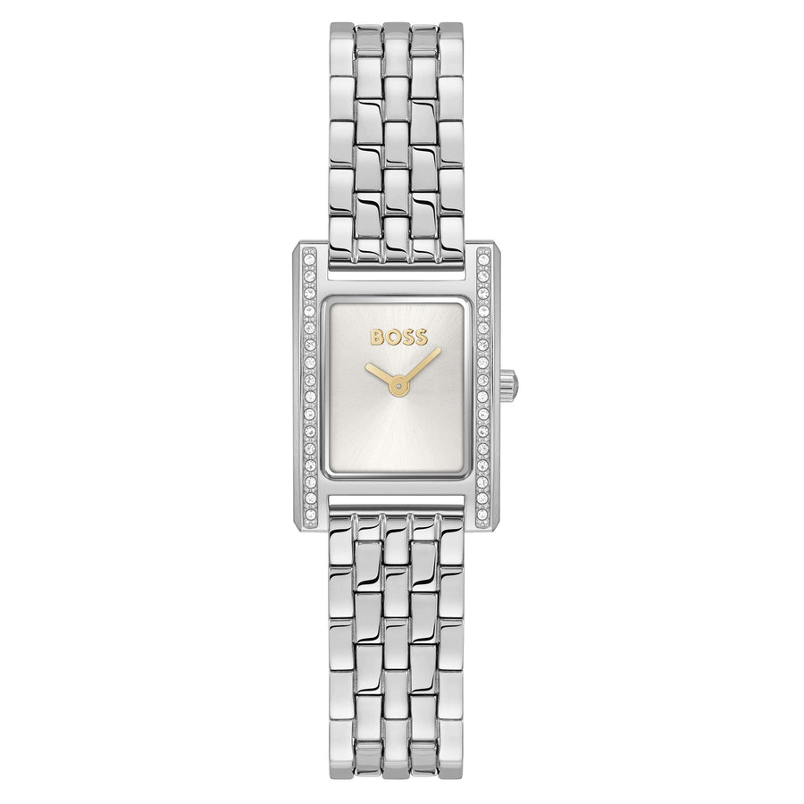 Hugo Boss Stainless Steel Silver White Dial Women's Watch - 1502816