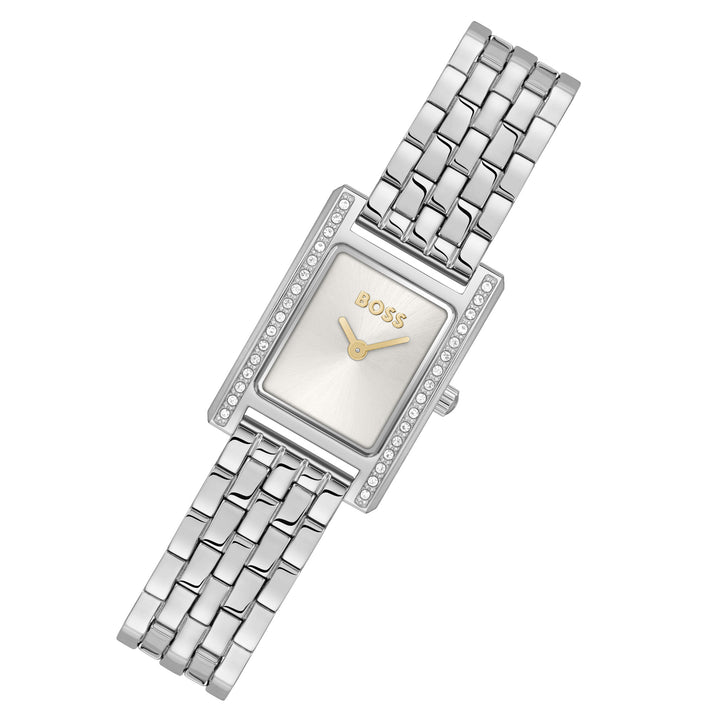 Hugo Boss Stainless Steel Silver White Dial Women's Watch - 1502816