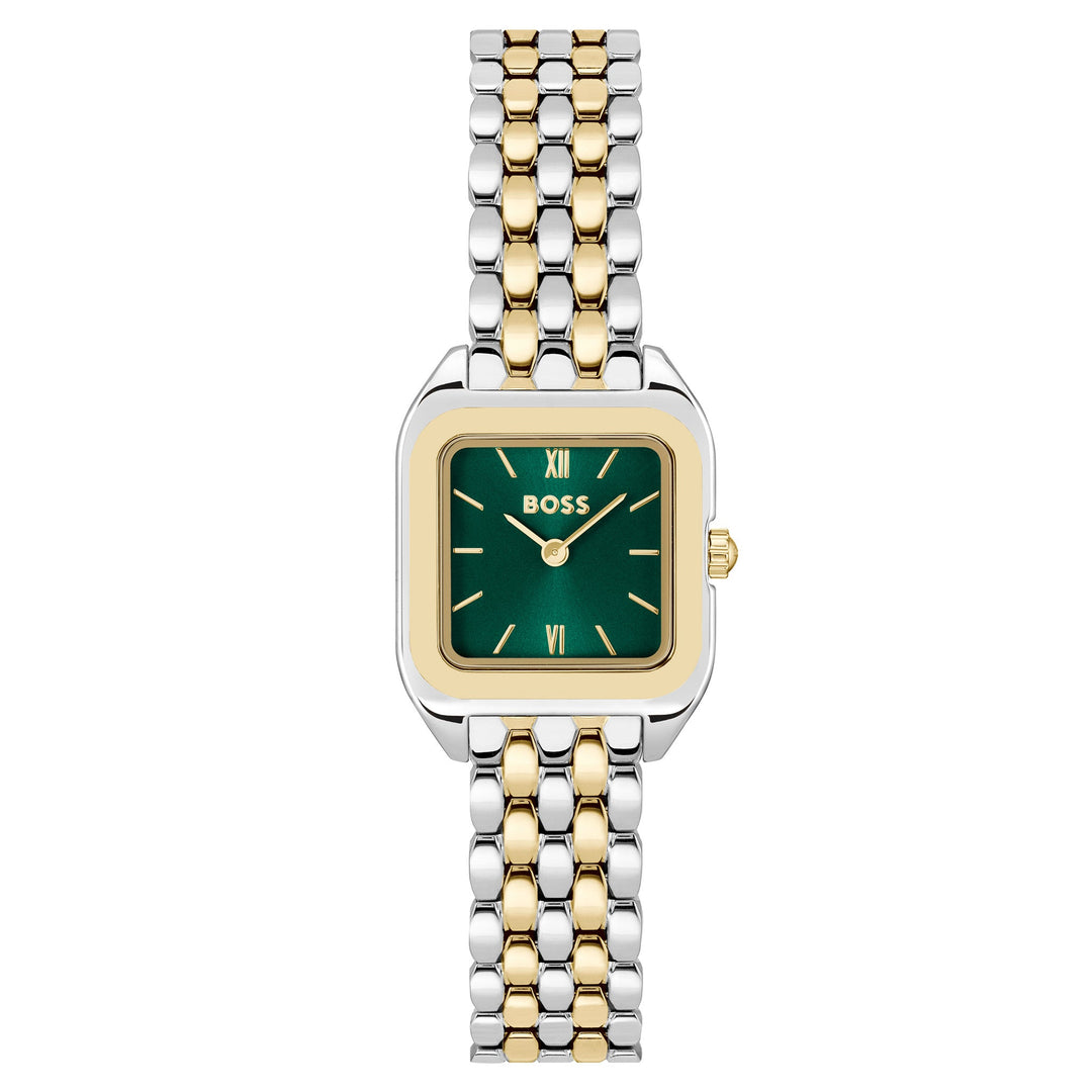 Hugo Boss Two-Tone Steel Green Dial Women's Watch - 1502822