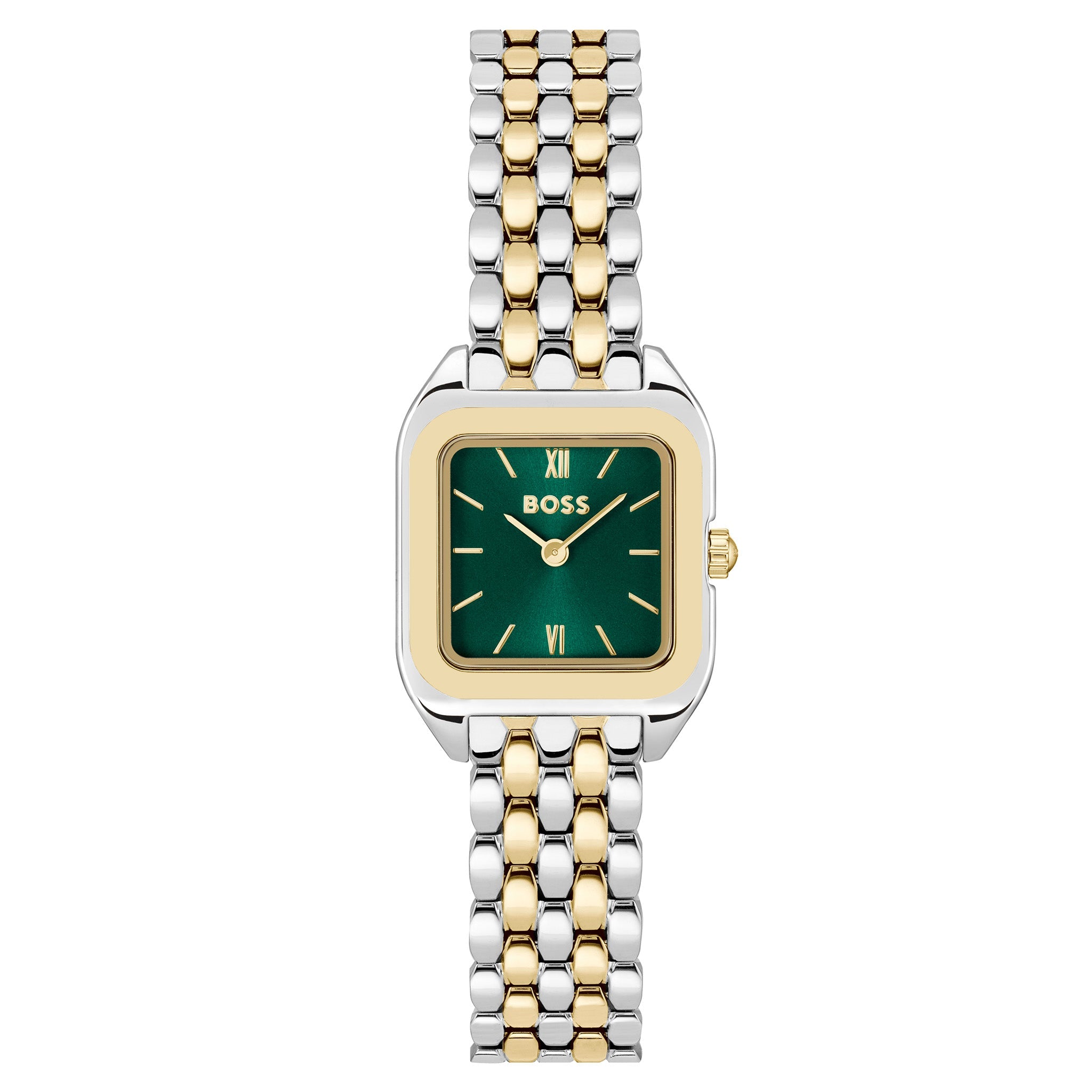 Hugo Boss Two-Tone Steel Green Dial Women's Watch - 1502822