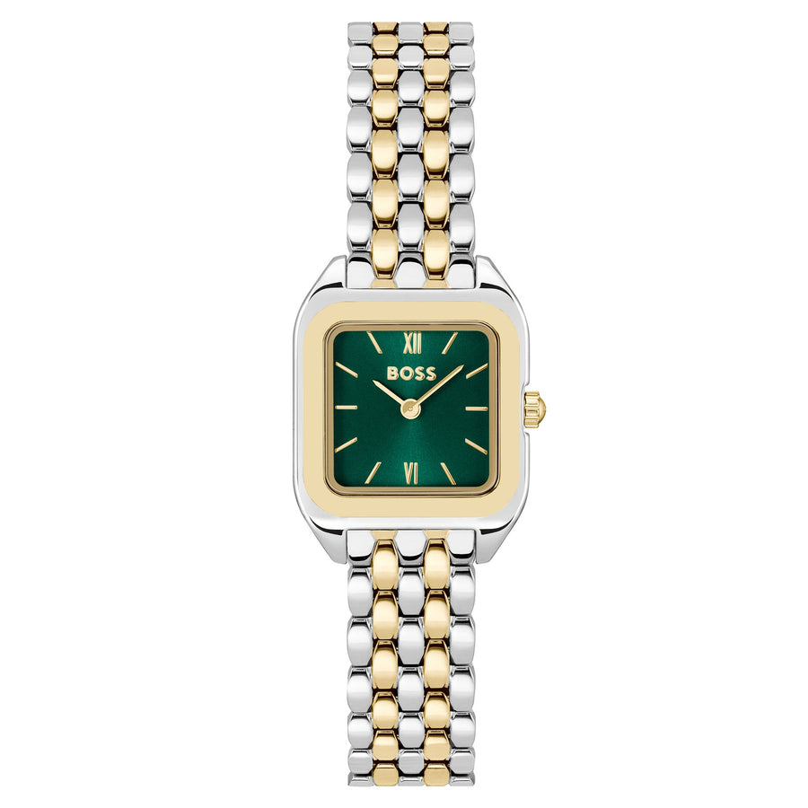 Hugo Boss Two-Tone Steel Green Dial Women's Watch - 1502822