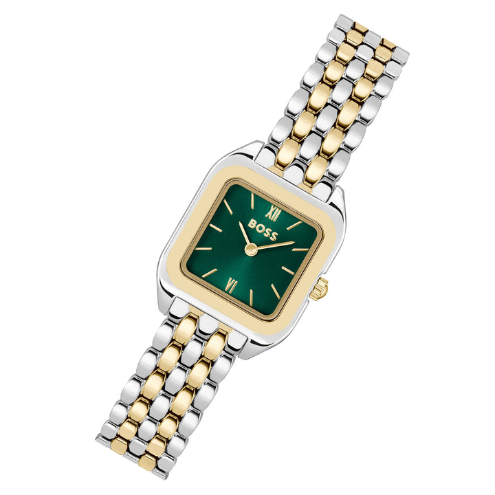 Hugo Boss Two-Tone Steel Green Dial Women's Watch - 1502822