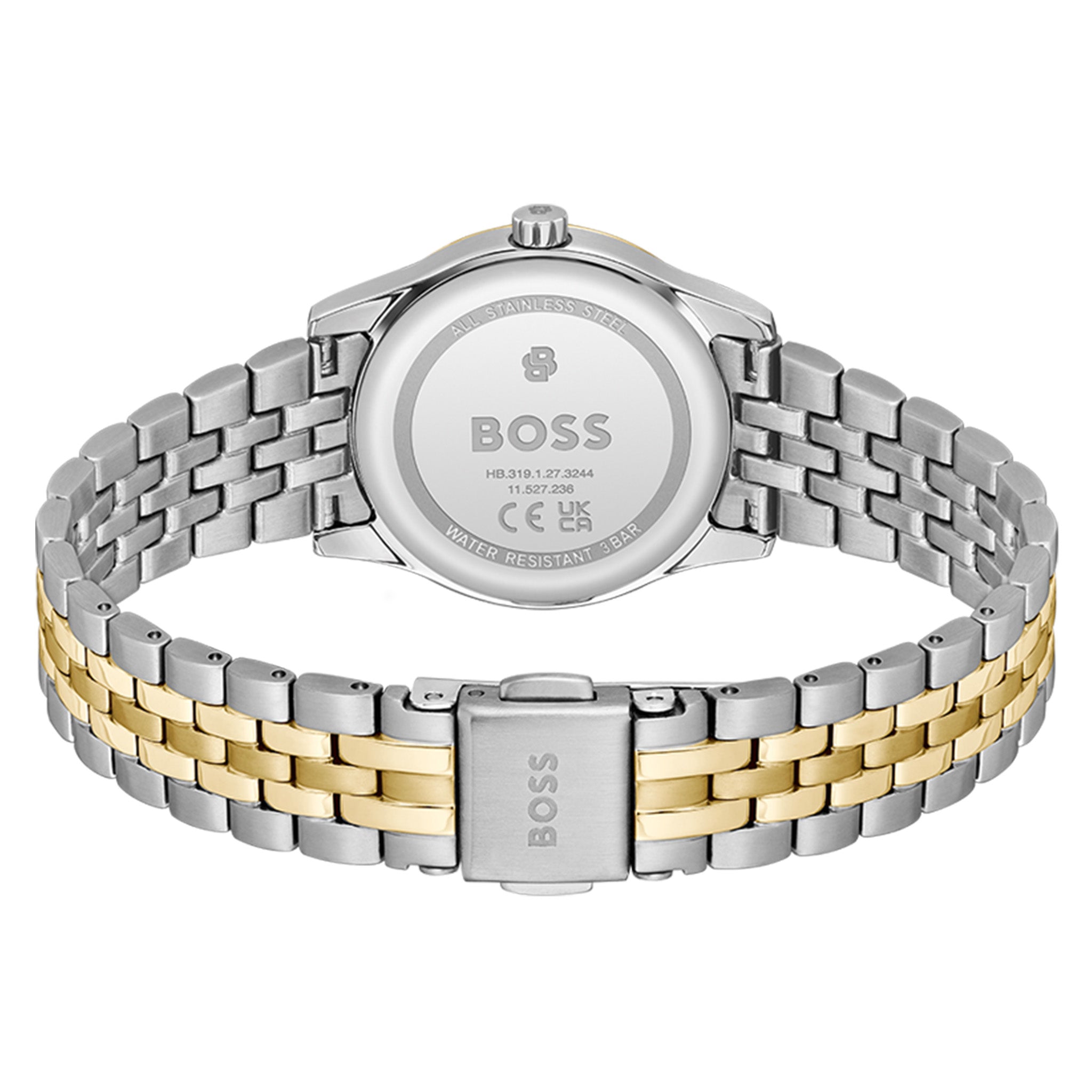 BOSS by Hugo Boss Two-Tone Steel Green Dial Women's Watch - 1502841