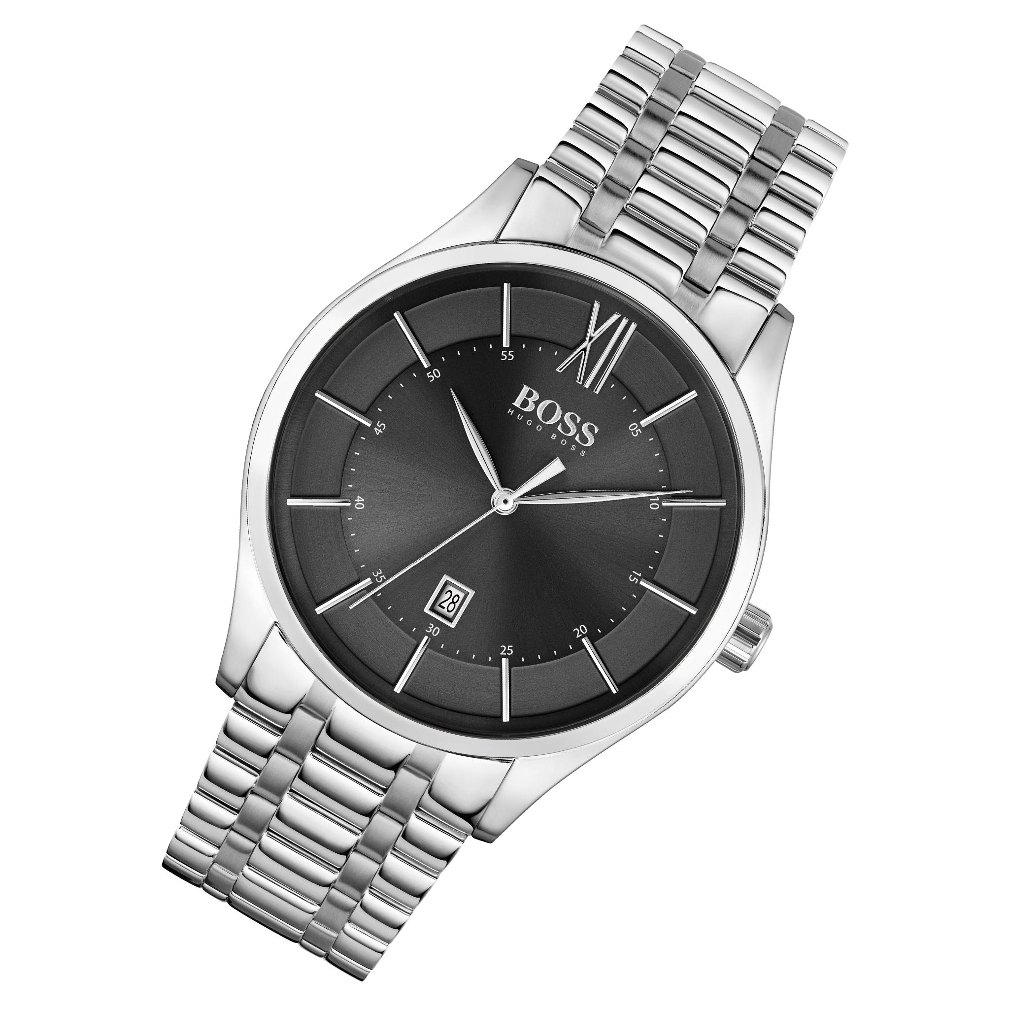 Hugo Boss Stainless Steel Black Dial Men's Watch - 1513797