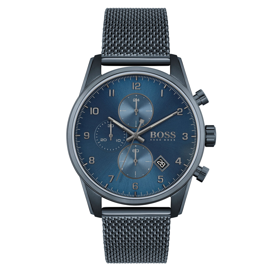 Hugo Boss Blue Steel Mesh Men's Chronograph Watch - 1513836
