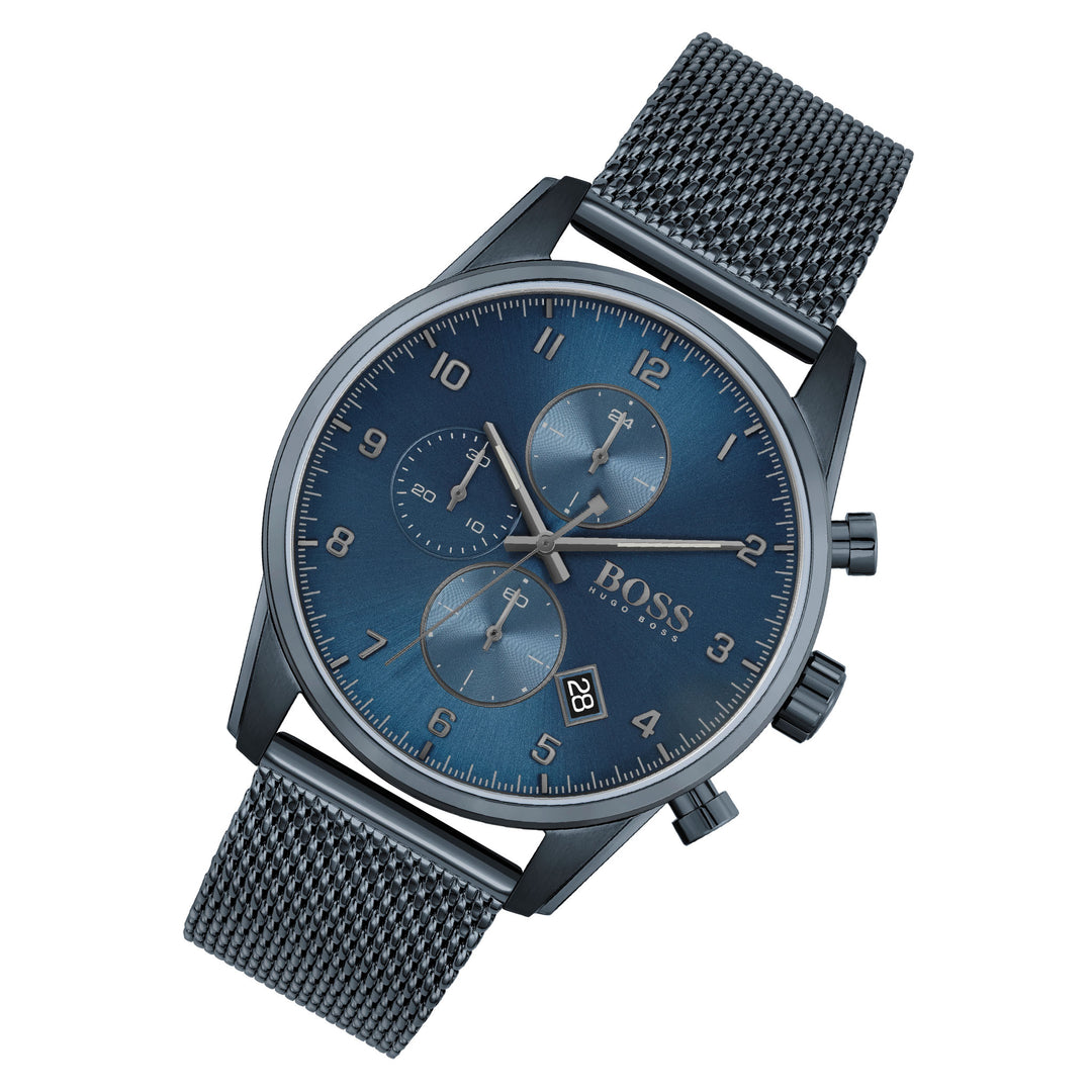 Hugo Boss Blue Steel Mesh Men's Chronograph Watch - 1513836