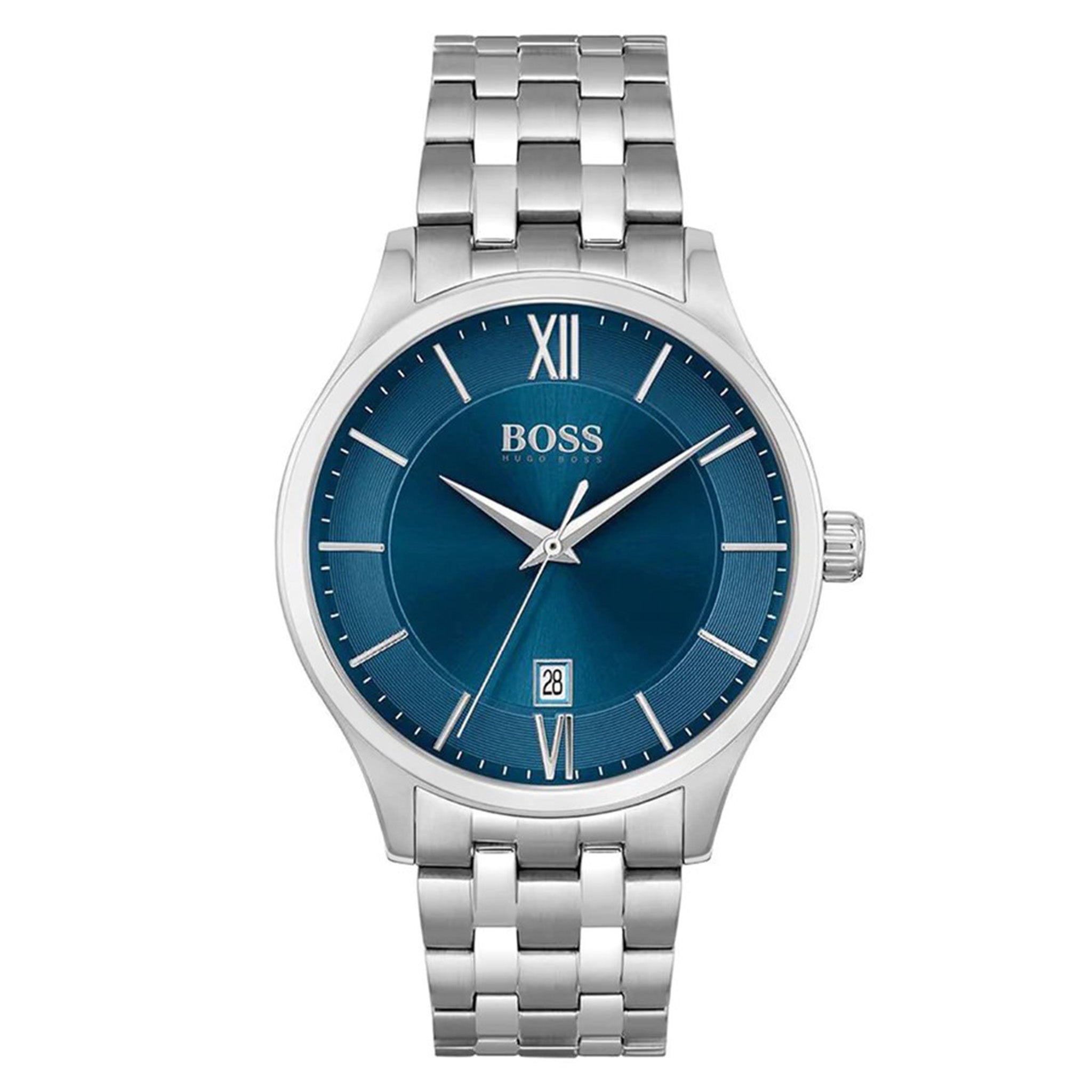 Hugo Boss Stainless Steel Blue Dial Men's Watch - 1513895
