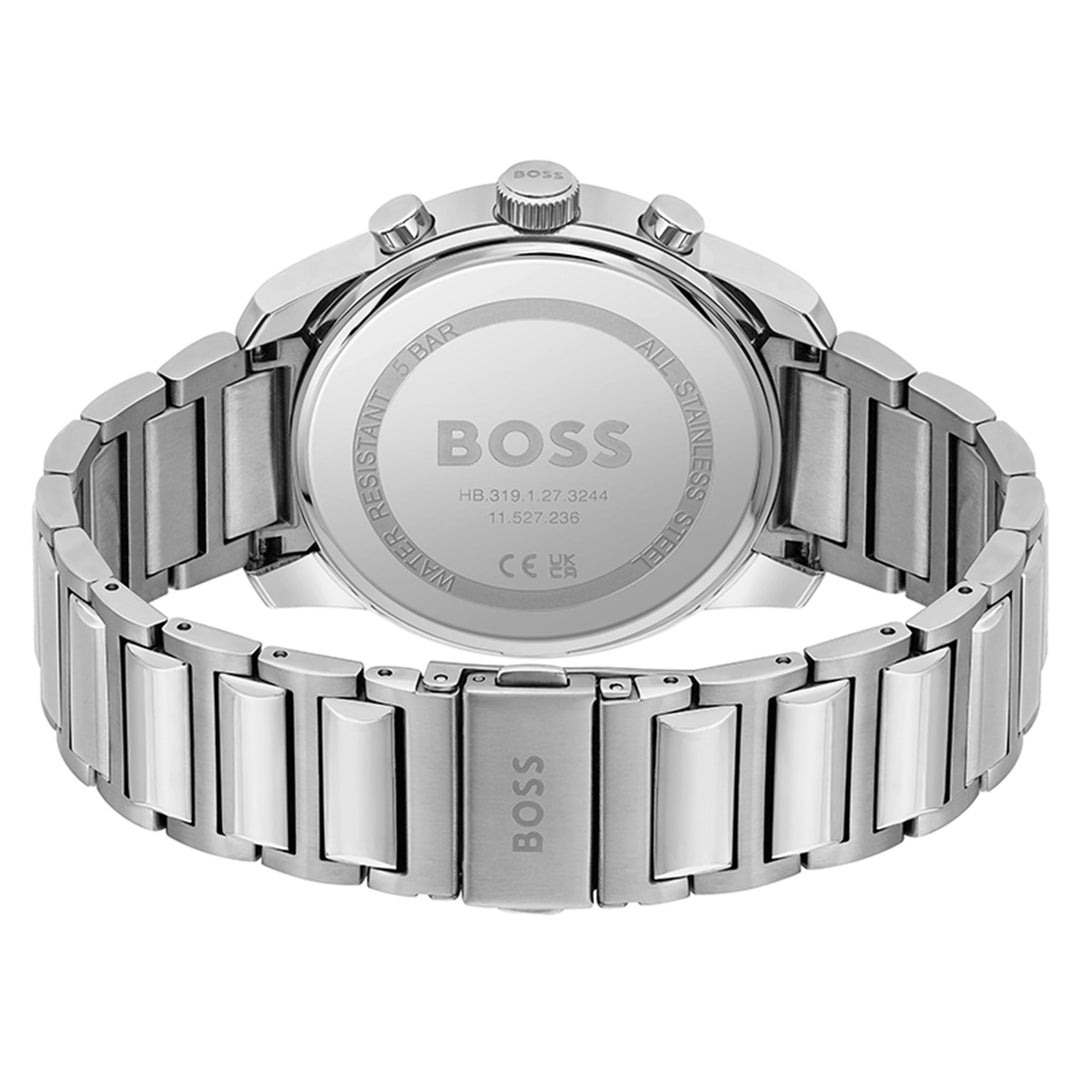 Hugo Boss Stainless Steel Blue Dial Chronograph Men's Watch - 1514007