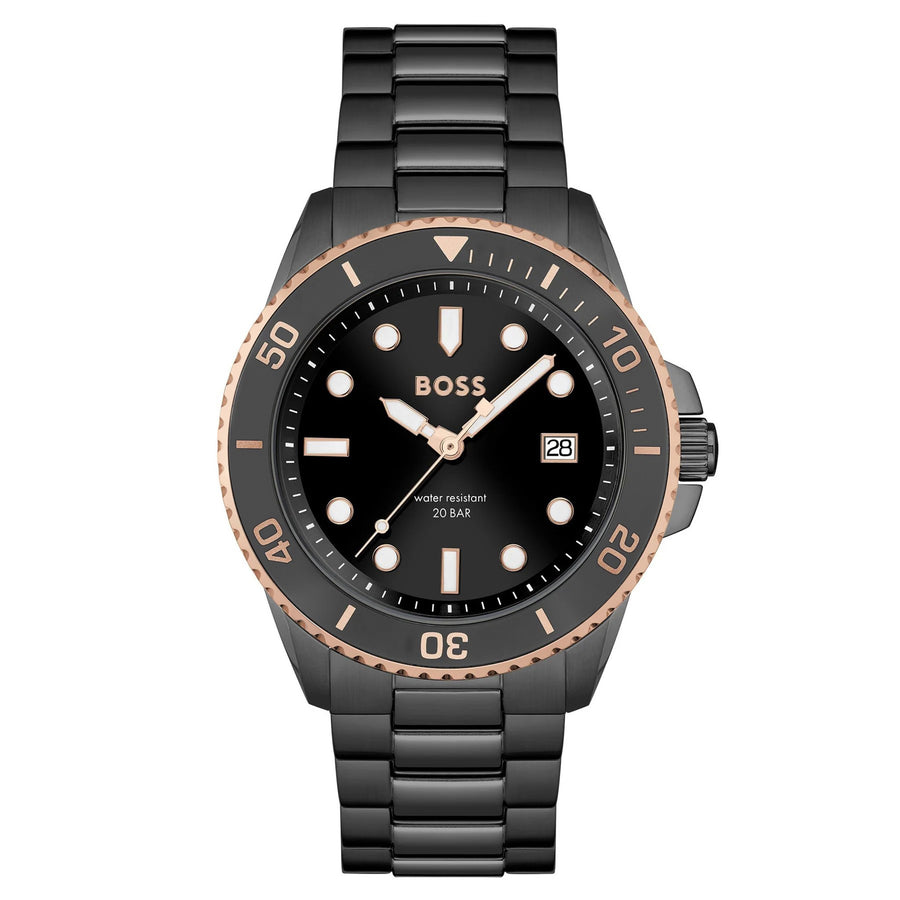 Hugo Boss Stainless Steel Black Dial Men's Watch - 1514013