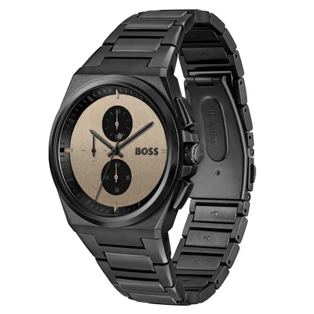 Hugo Boss Black Steel Brown Dial Chronograph Men's Watch - 1514043