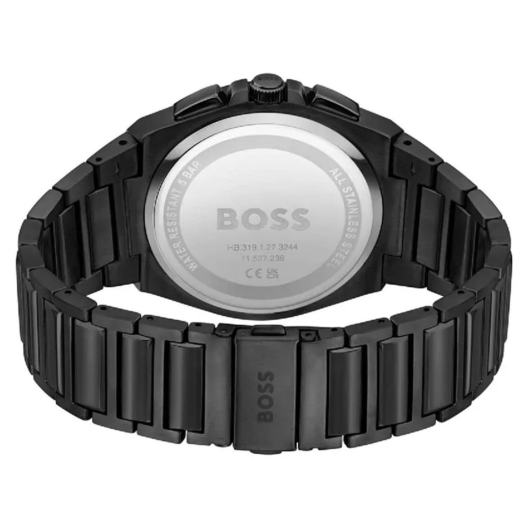 Hugo Boss Black Steel Brown Dial Chronograph Men's Watch - 1514043