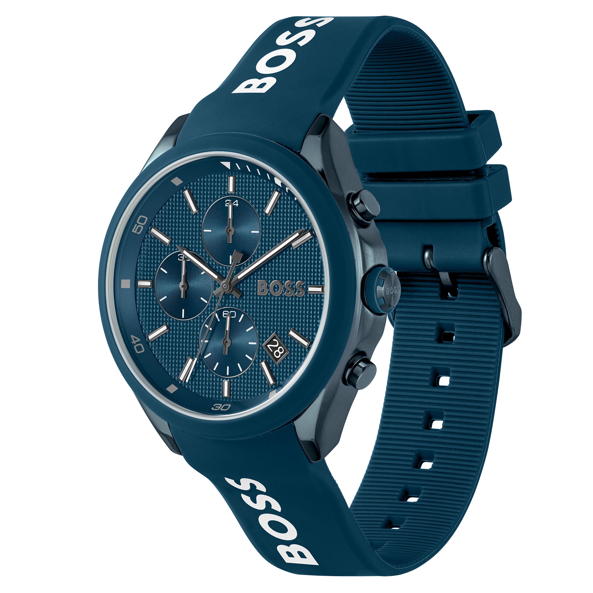 BOSS by Hugo Boss Silicone Blue Dial Chronograph Men's Watch - 1514061