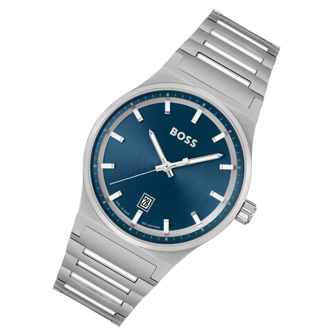 Hugo Boss Stainless Steel Blue Dial Men's Watch - 1514076