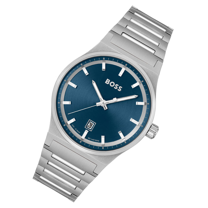 Hugo Boss Stainless Steel Blue Dial Men's Watch - 1514076