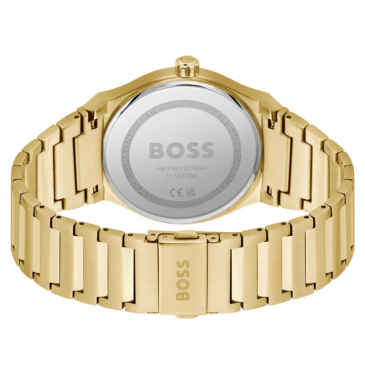 Hugo Boss Gold Steel Black Dial Men's Watch - 1514077
