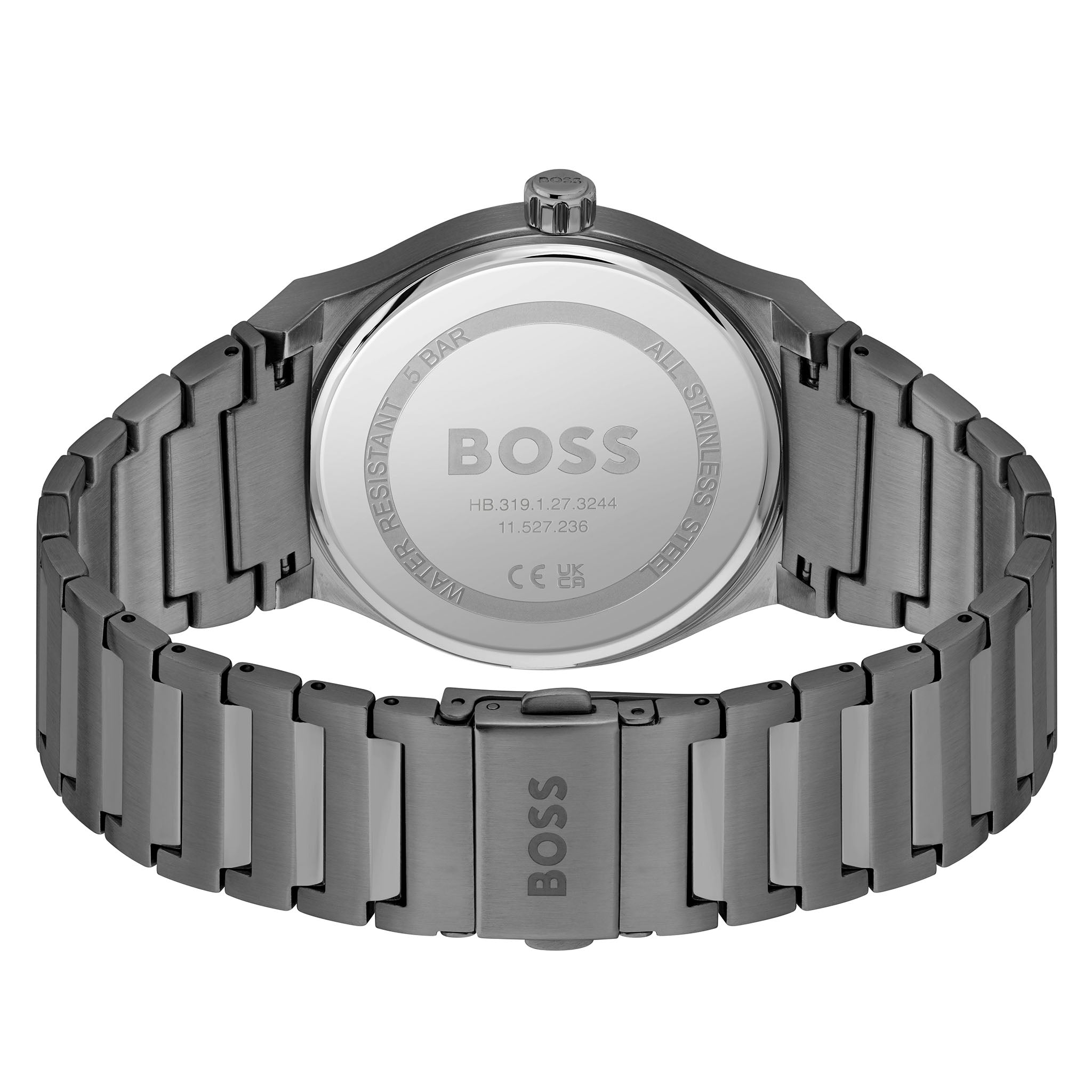BOSS by Hugo Boss Stainless Steel Grey Dial Men's Watch - 1514078