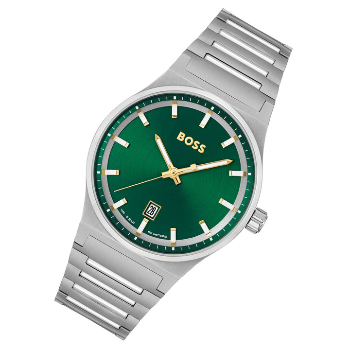 Hugo Boss Stainless Steel Green Dial Men's Watch - 1514079