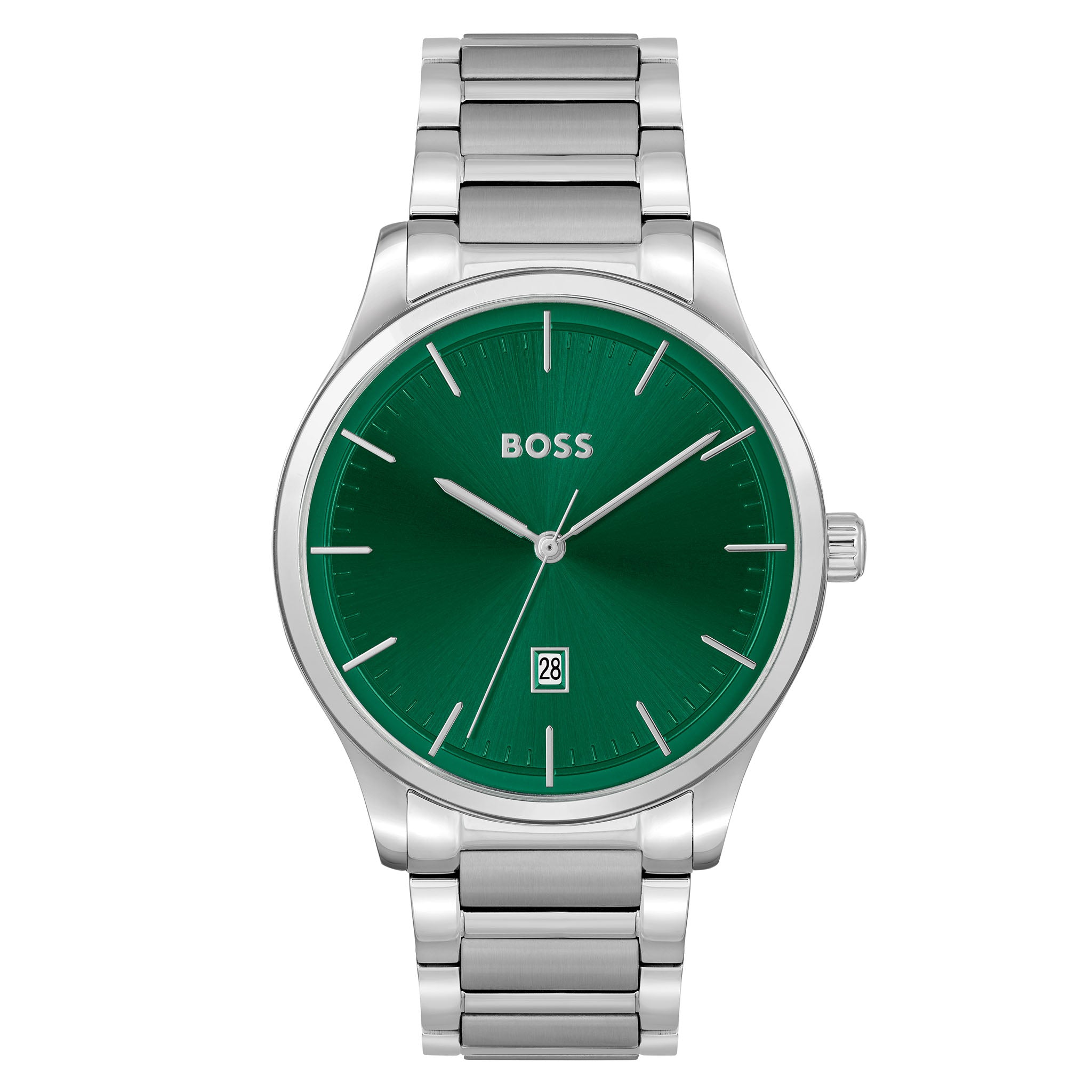 Hugo Boss Stainless Steel Green Dial Men's Watch - 1514084