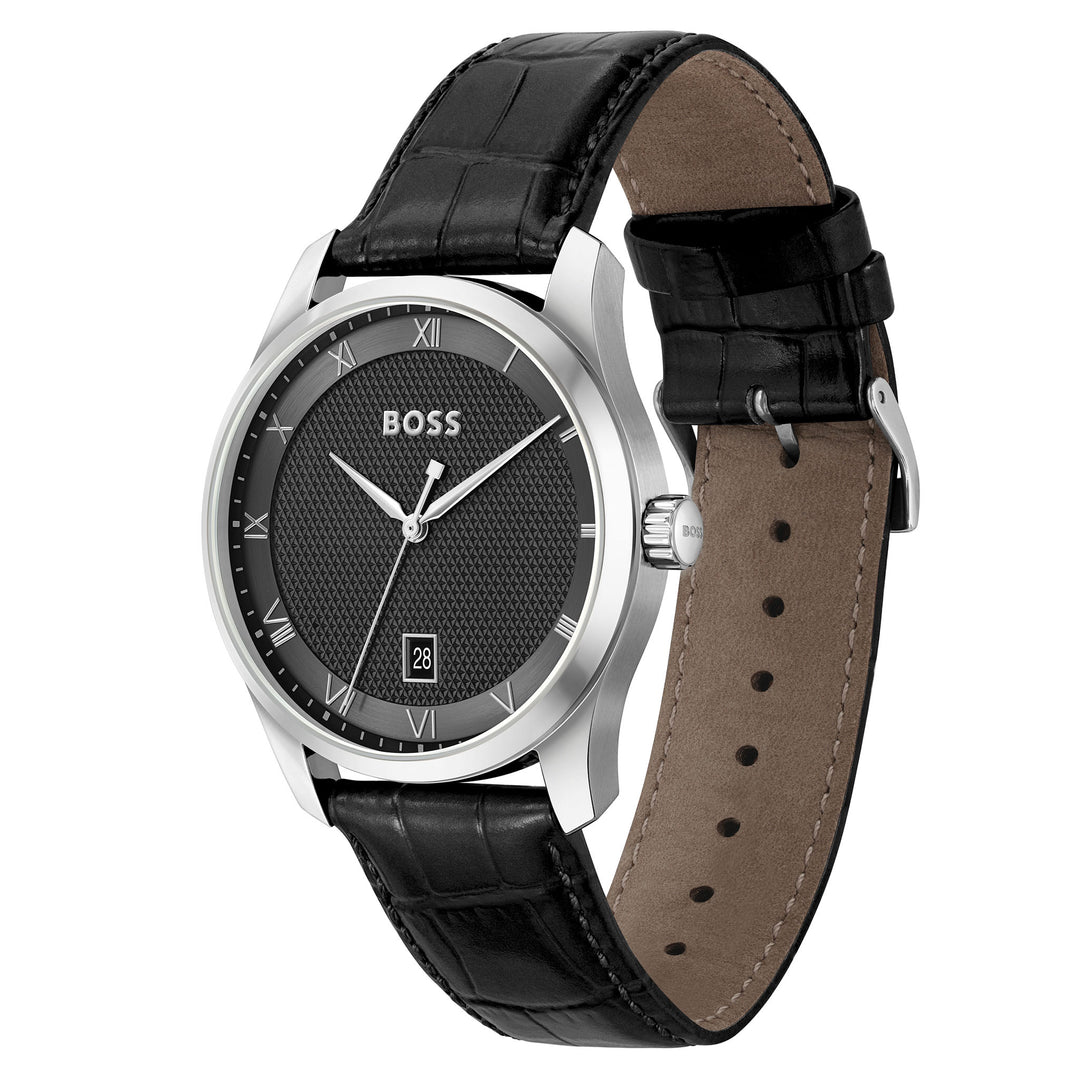 Hugo Boss Black Leather Men's Watch - 1514122