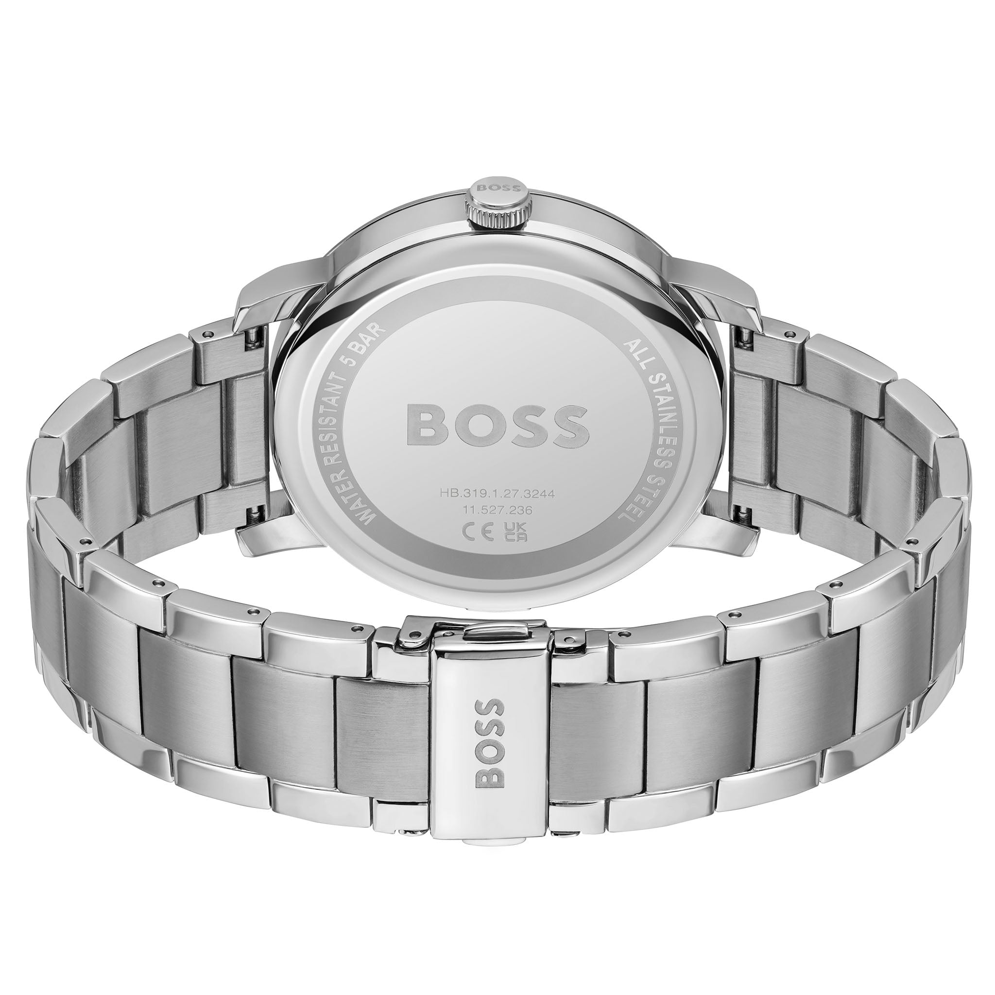 Hugo Stainless Steel Warm Grey Dial Multi-function Men's Watch - 1514127