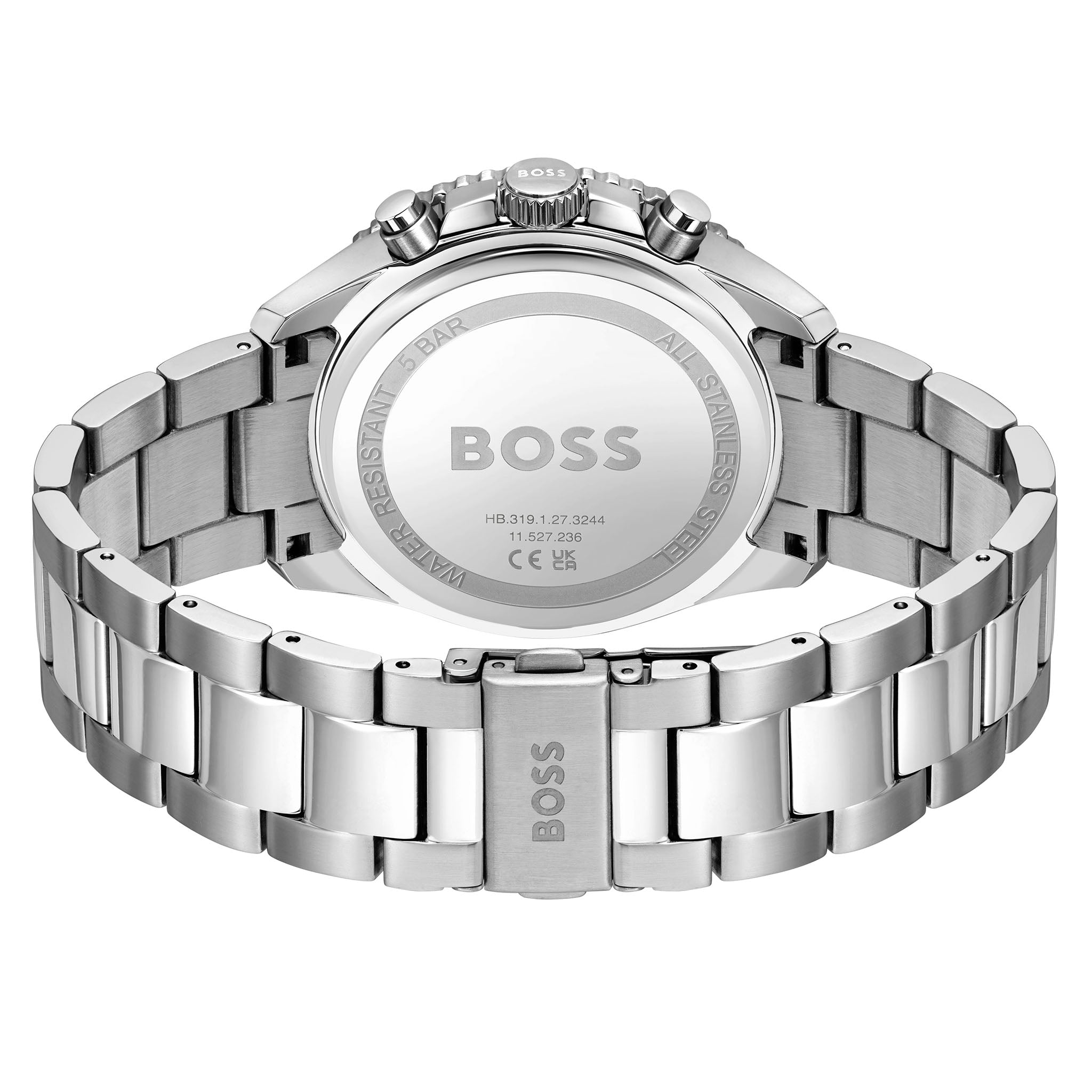 Hugo Boss Stainless Steel Blue Dial Chronograph Men's Watch - 1514143