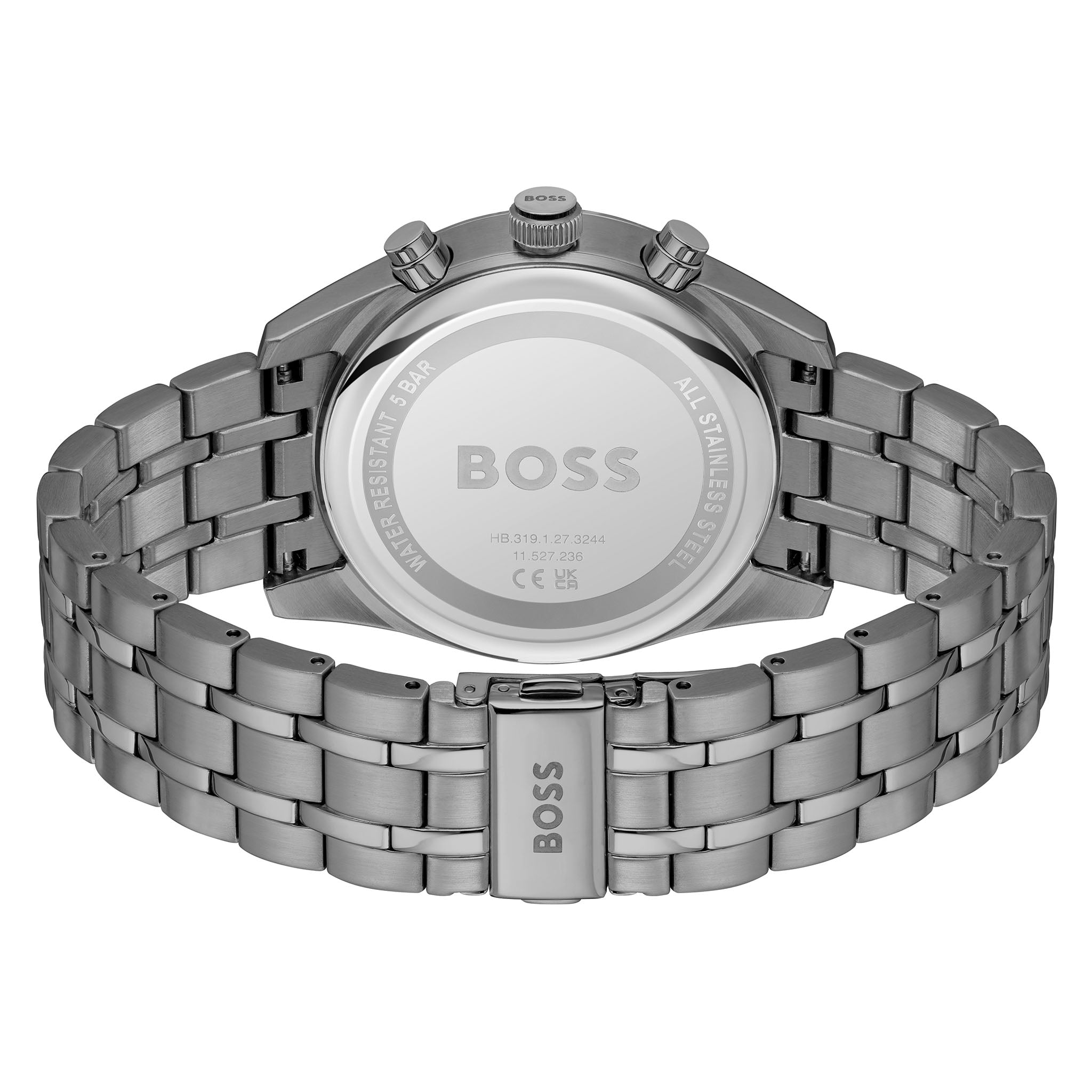 Hugo Boss Grey Steel Chronograph Men's Watch - 1514153