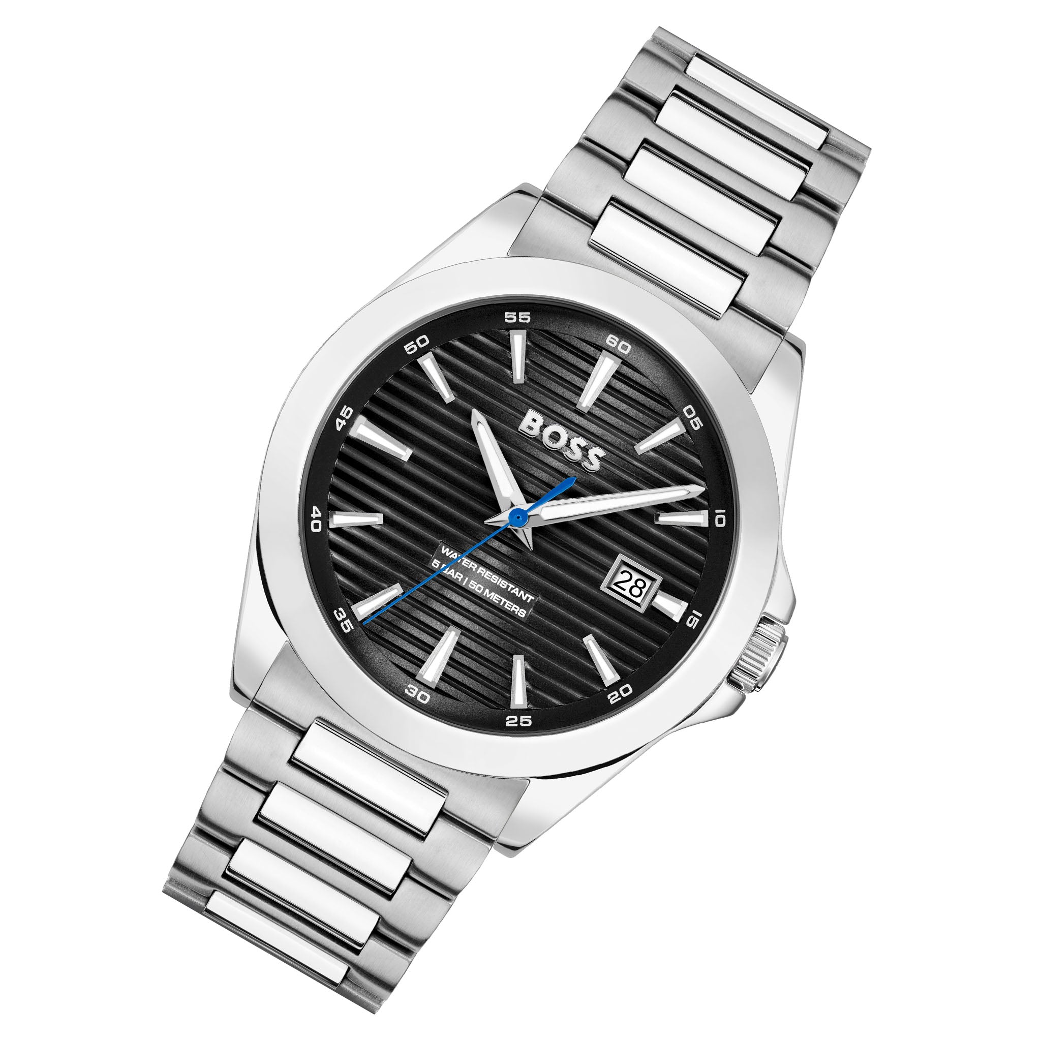 BOSS by Hugo Boss Stainless Steel Black Dial Men's Watch - 1514170