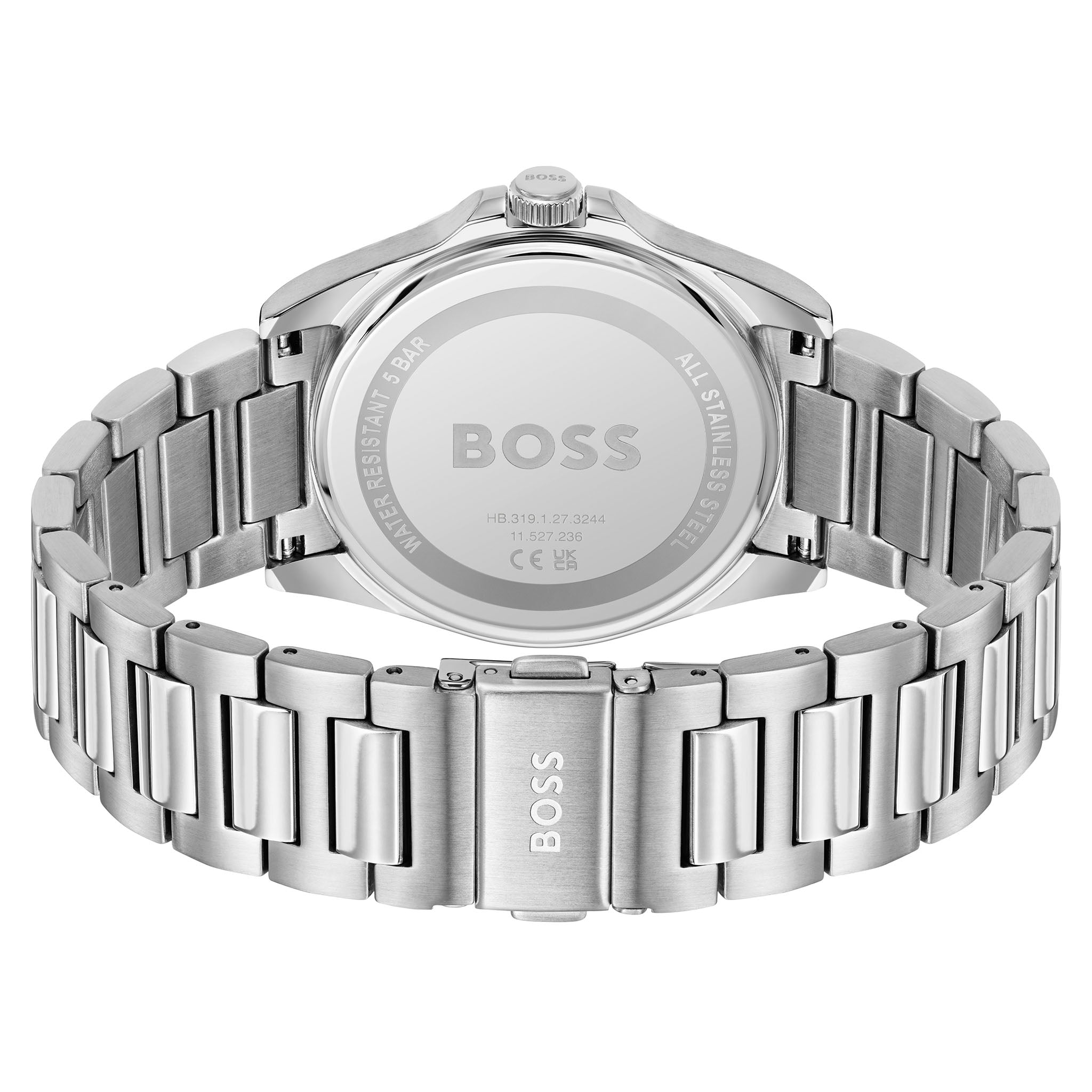 BOSS by Hugo Boss Stainless Steel Black Dial Men's Watch - 1514170
