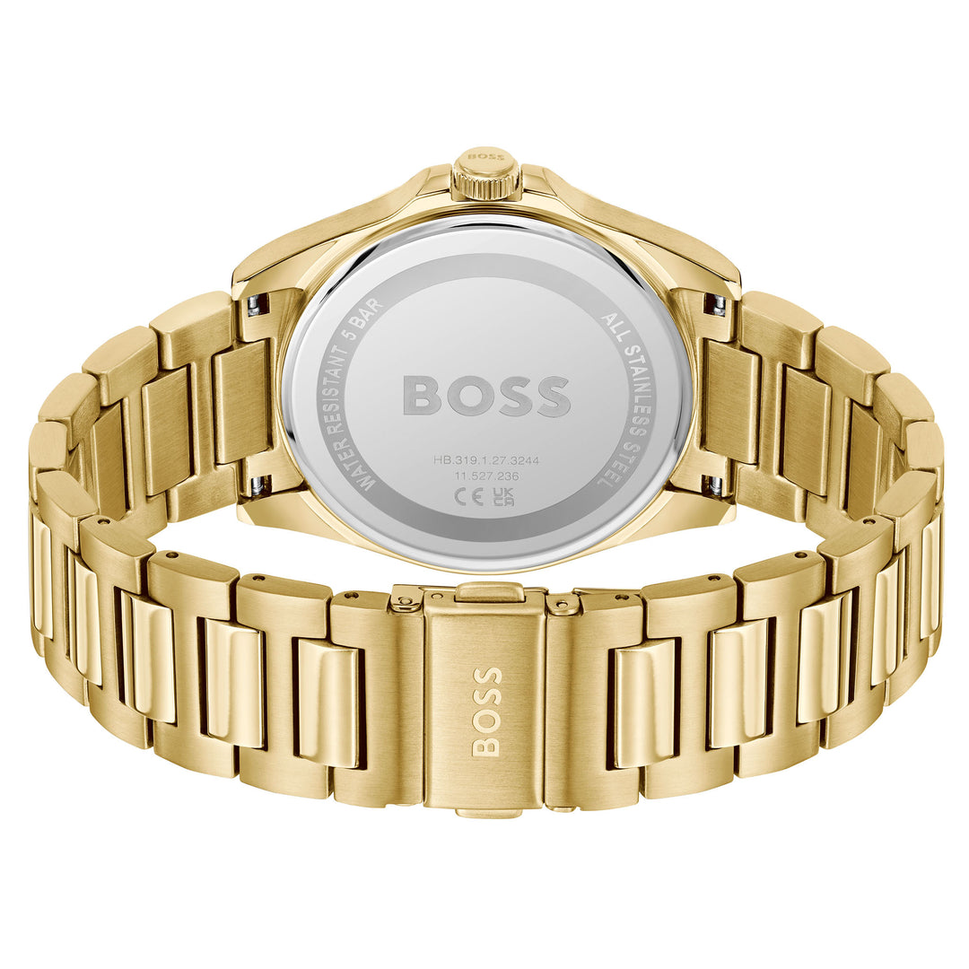 Hugo Boss Gold Steel Blue Dial Men's Watch - 1514172