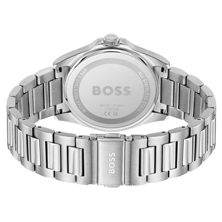 Hugo Boss Stainless Steel Silver White Dial Men's Watch - 1514176