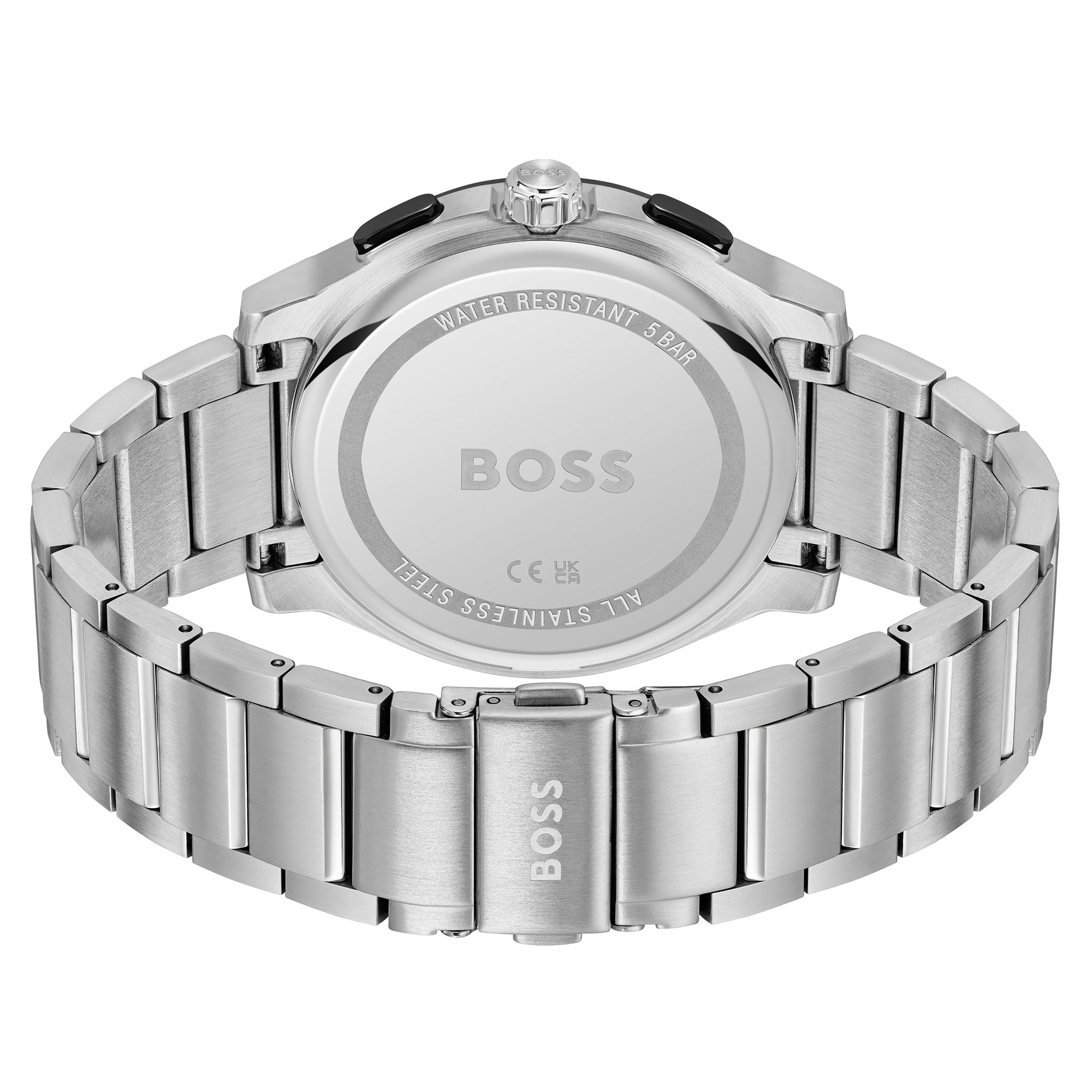 Hugo Boss Stainless Steel Blue Dial Chronograph Men's Watch - 1514189