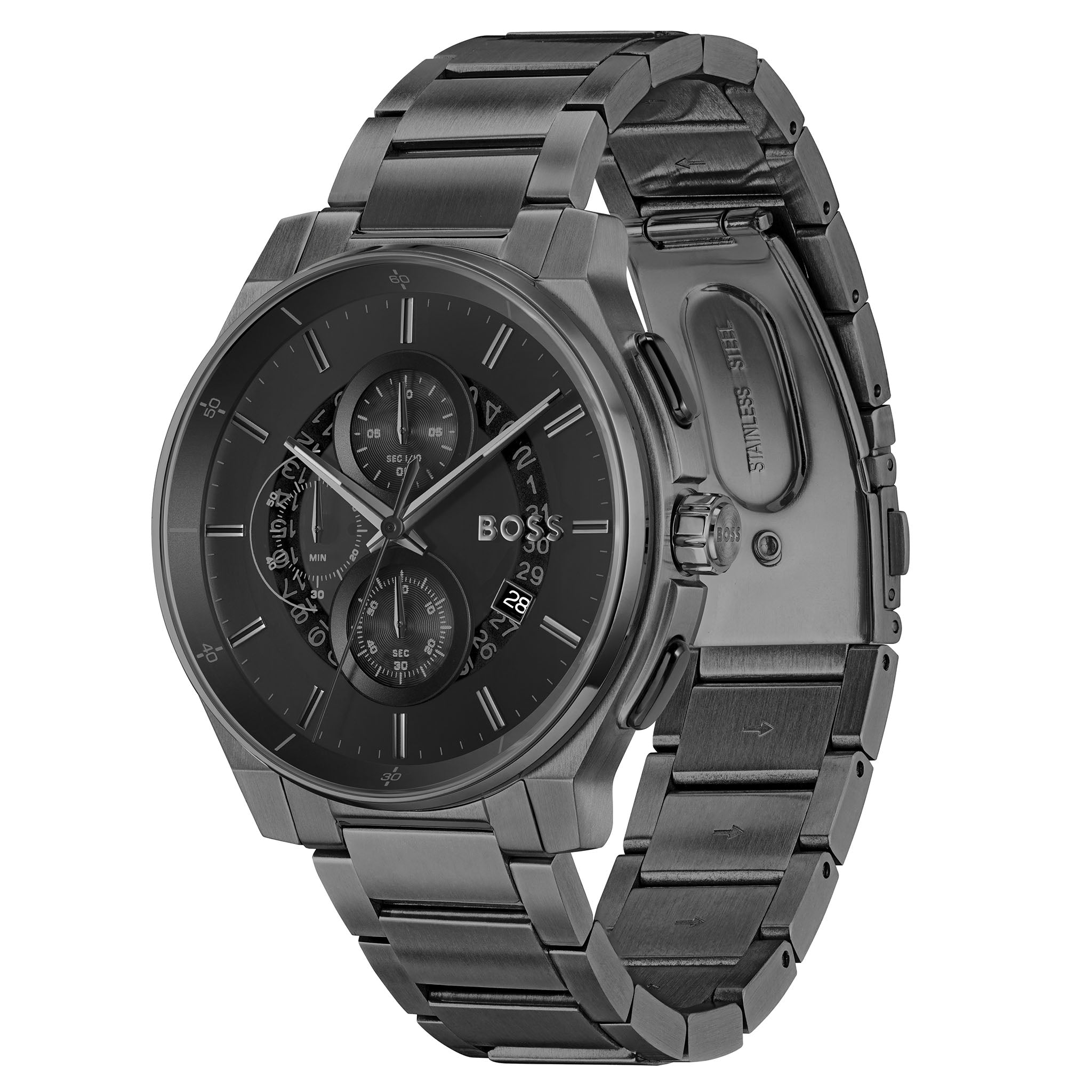 BOSS by Hugo Boss Black Steel Chronograph Men's Watch - 1514192