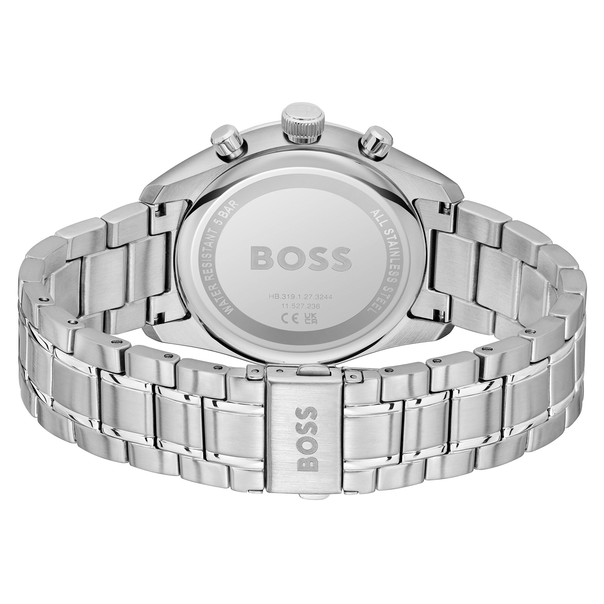 BOSS by Hugo Boss Stainless Steel Blue Dial Chronograph Men's Watch - 1514226