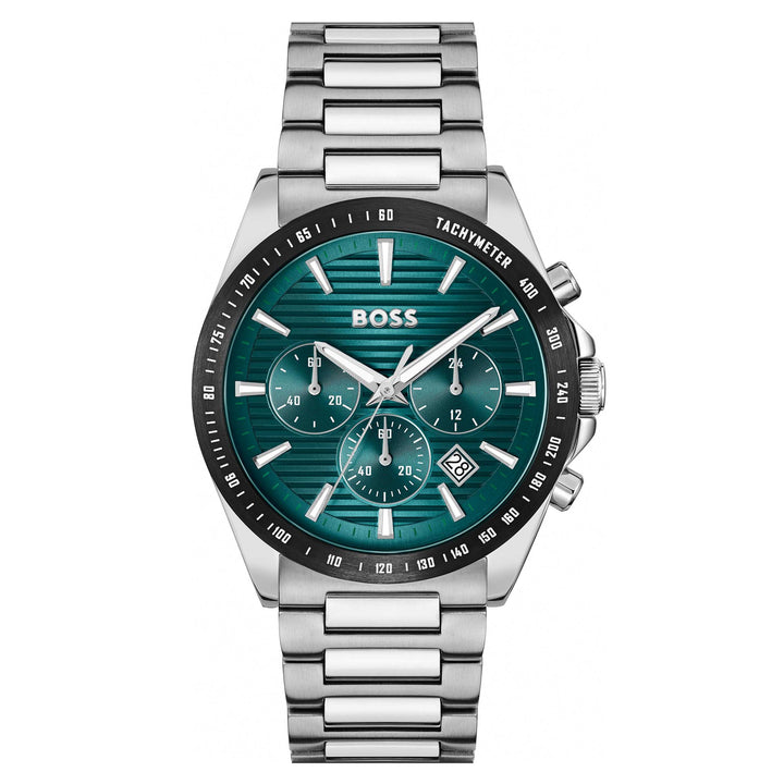 Hugo Boss Stainless Steel Green Dial chronograph Men's Watch - 1514241