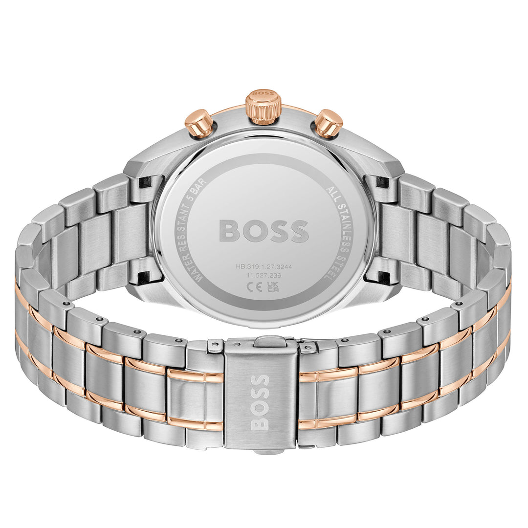Hugo Boss Two-Tone Steel Blue Dial Chronograph Men's Watch - 1514260