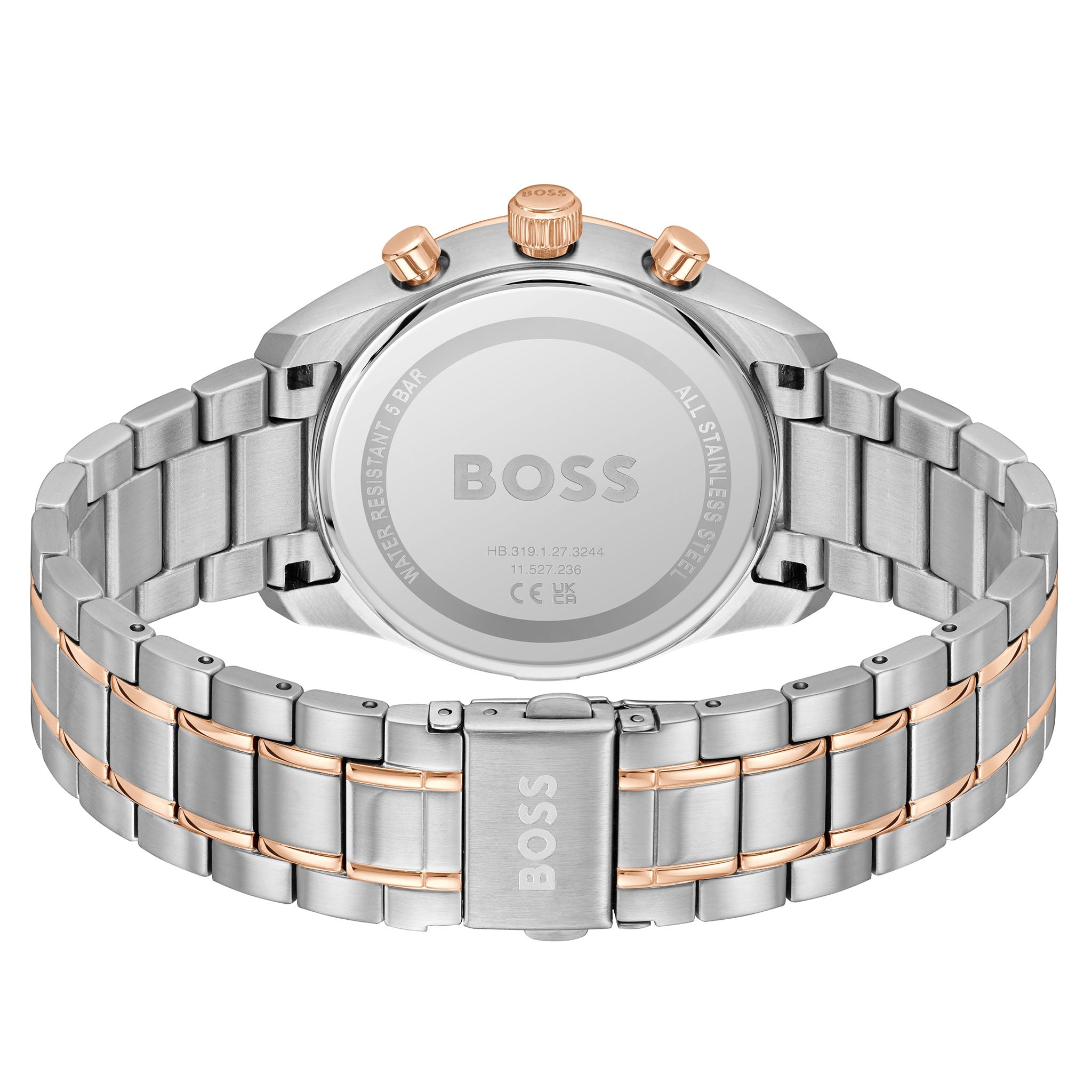 Hugo Boss Two-Tone Steel Blue Dial Chronograph Men's Watch - 1514260