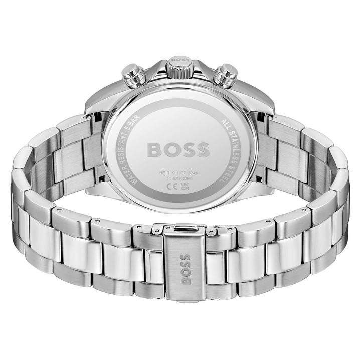 Hugo Boss Stainless Steel Green Dial Chronograph Men's Watch - 1514268