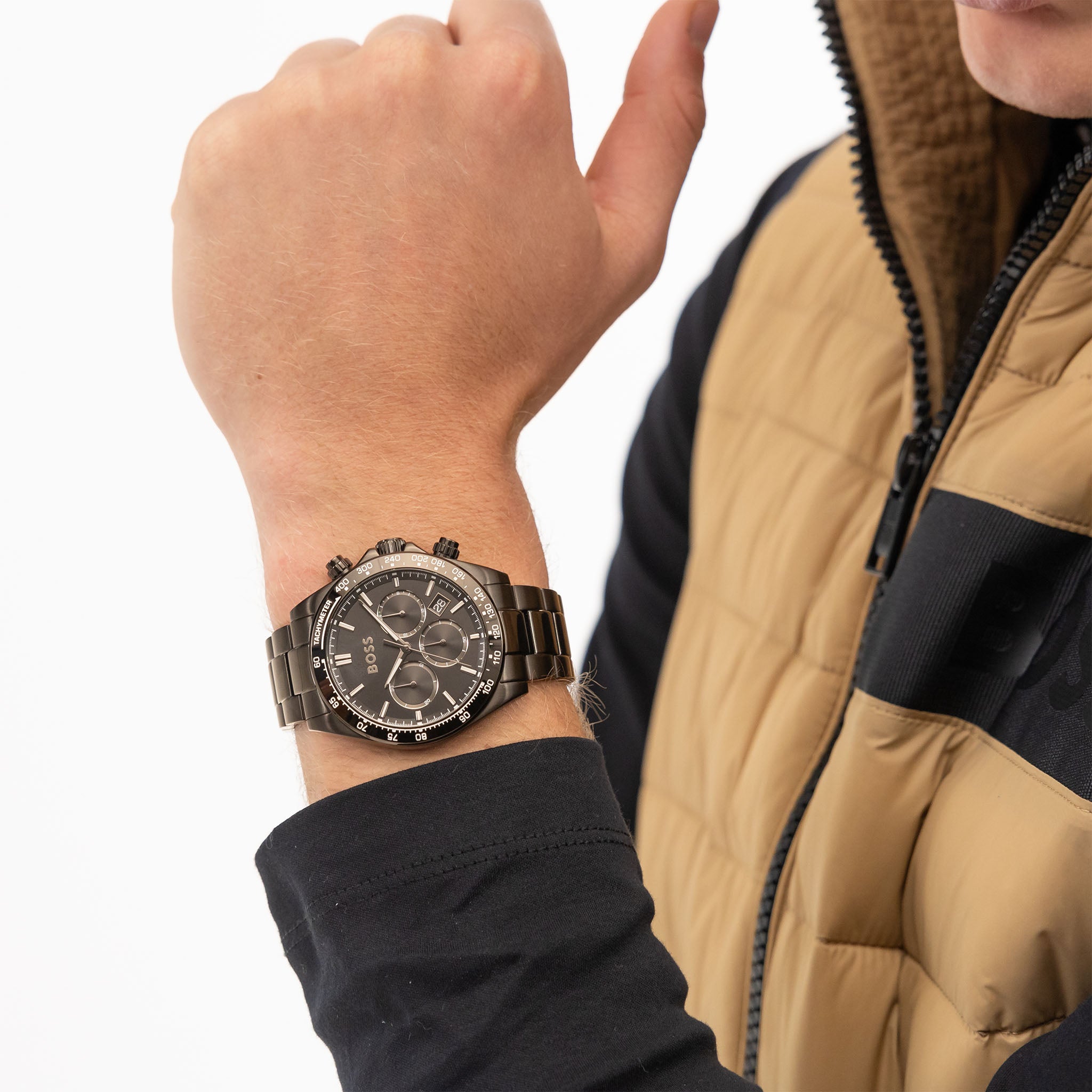 BOSS by Hugo Boss Black Steel Chronograph Men's Watch - 1514271