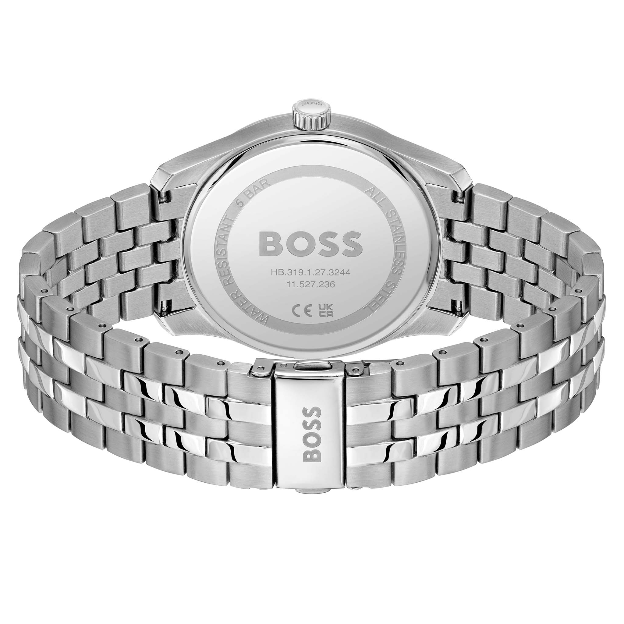 BOSS by Hugo Boss Stainless Steel Black Dial Multi-function Men's Watch - 1514274