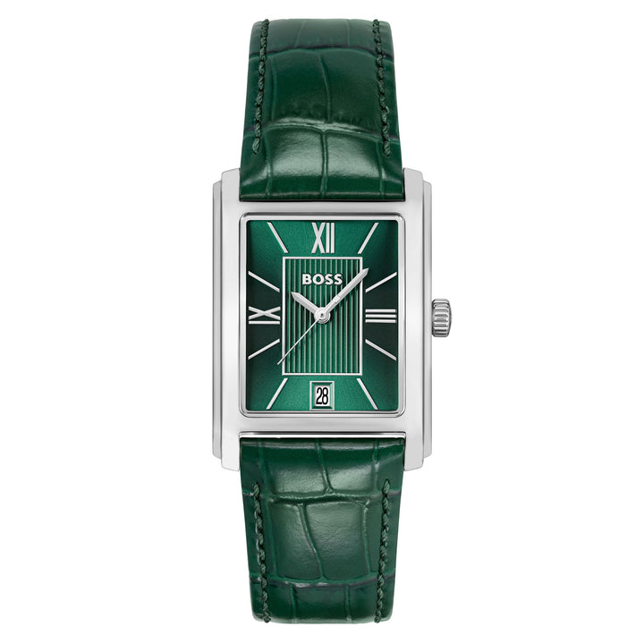 Hugo Boss Green Leather Men's Watch - 1514278